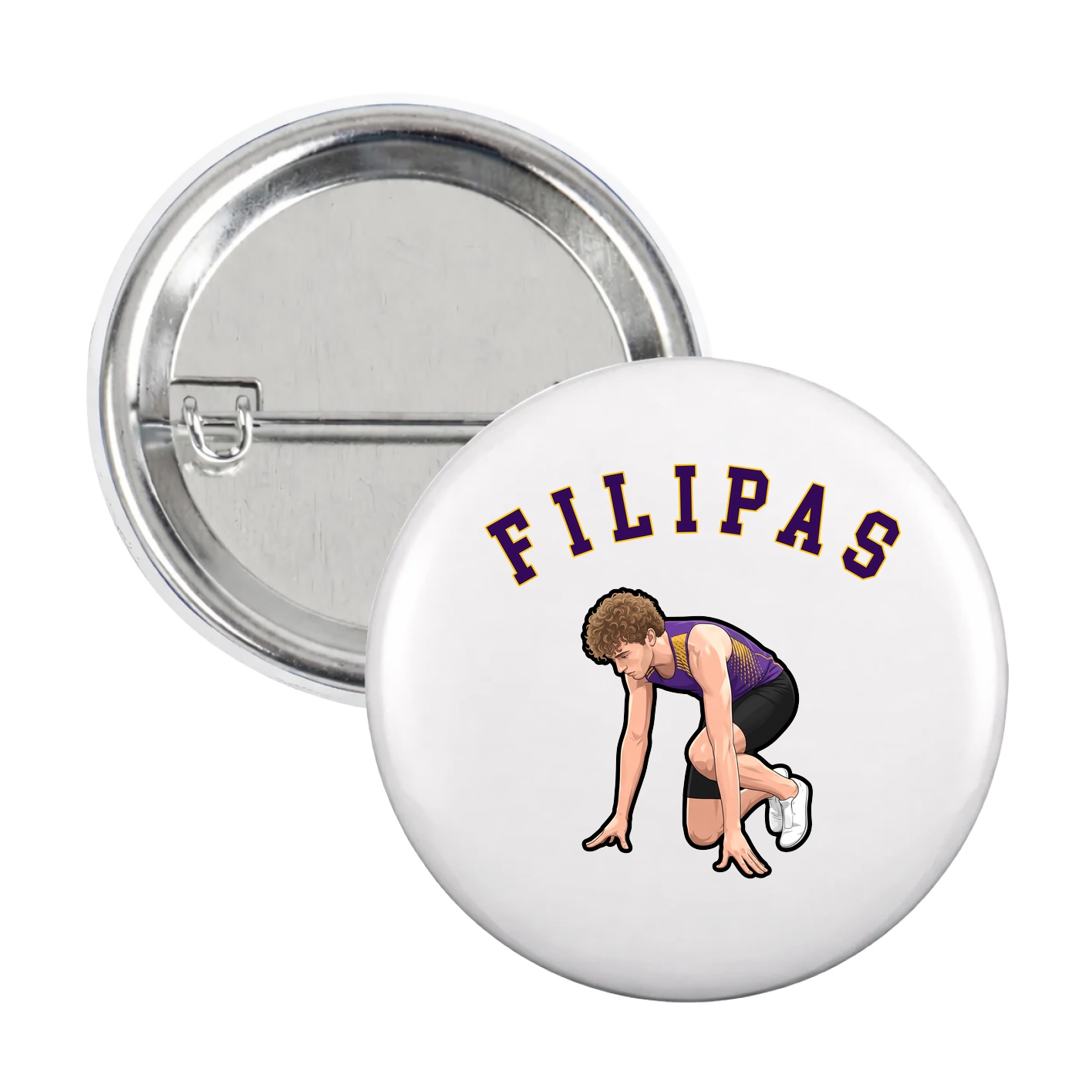 Game Day Button — Shirsey Arch in White