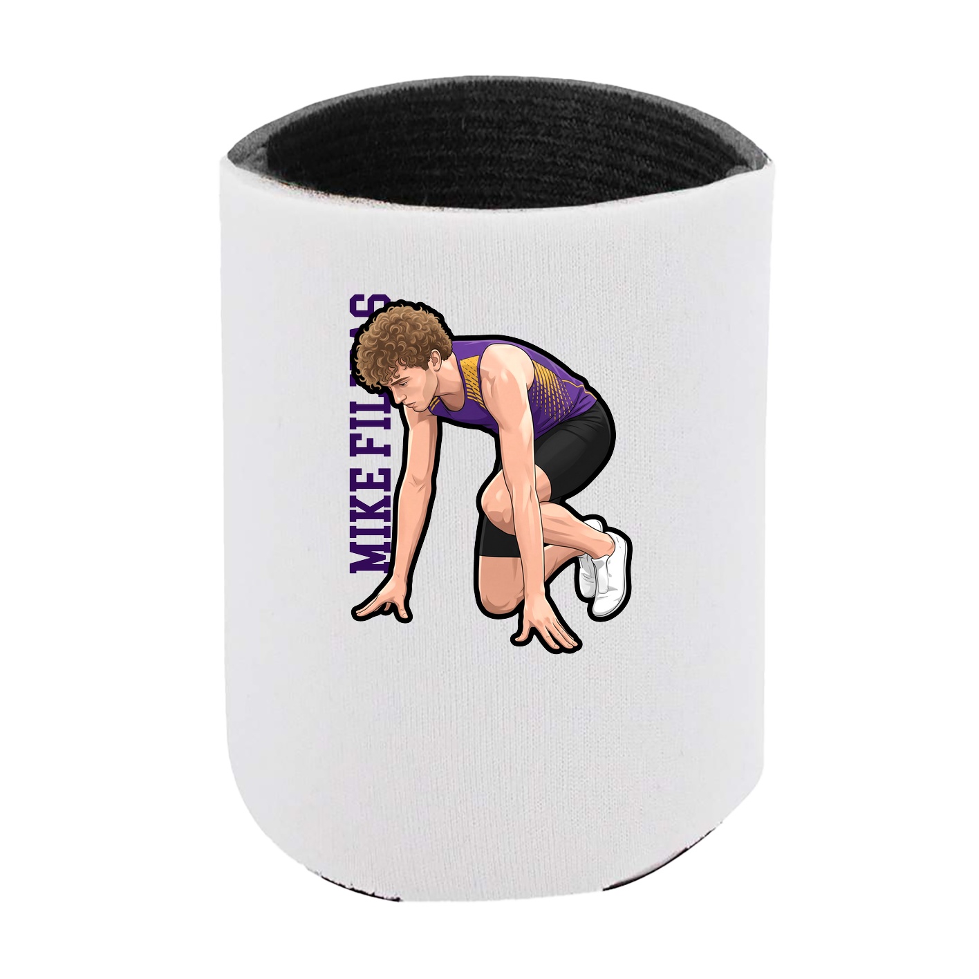 Can Holder — Name Vertical in White