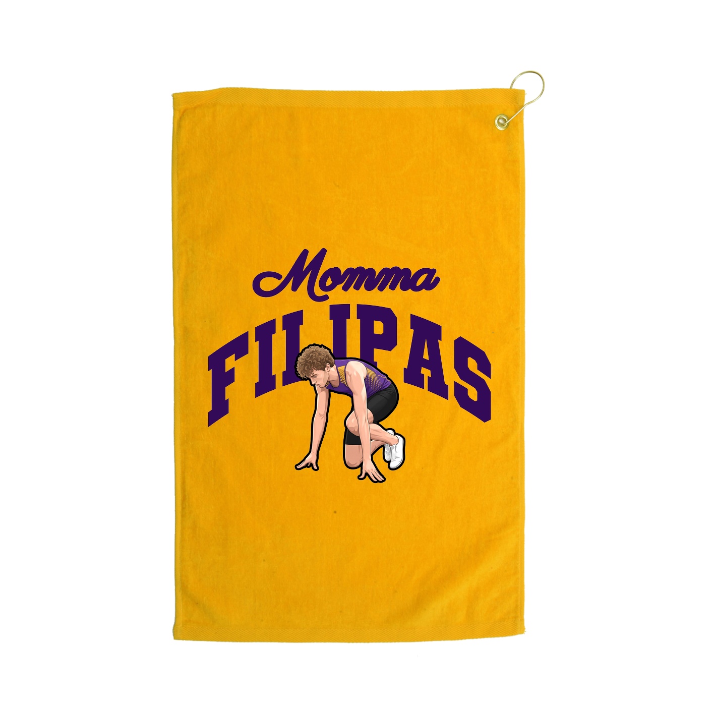 Golf Towel — Mothers Day Arch in Gold