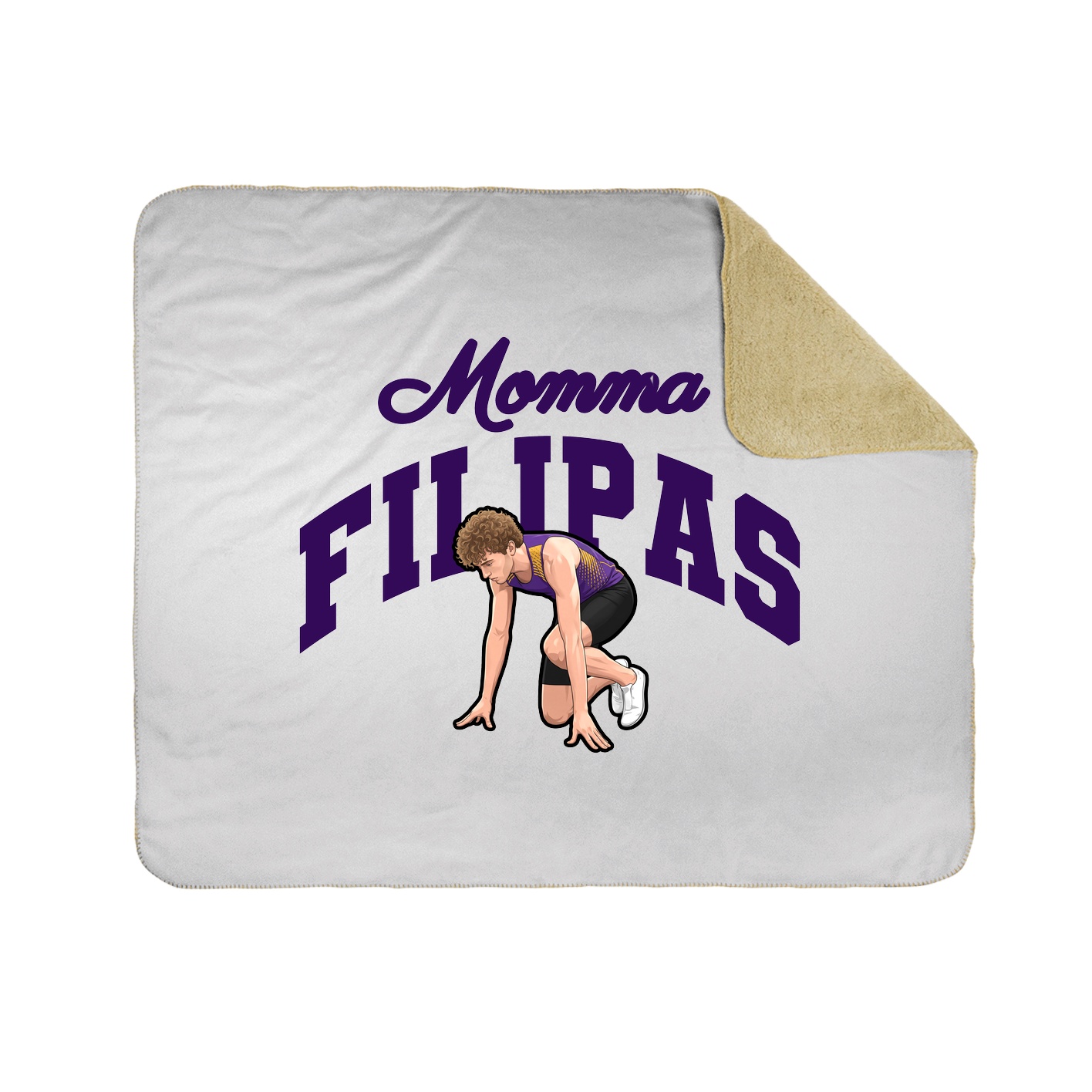 Throw Blanket — Mothers Day Arch in White