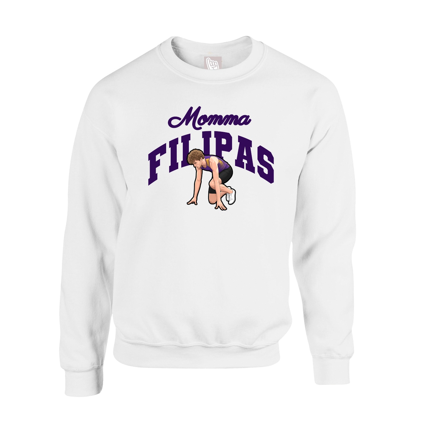 Fleece Crew — Mothers Day Arch in White