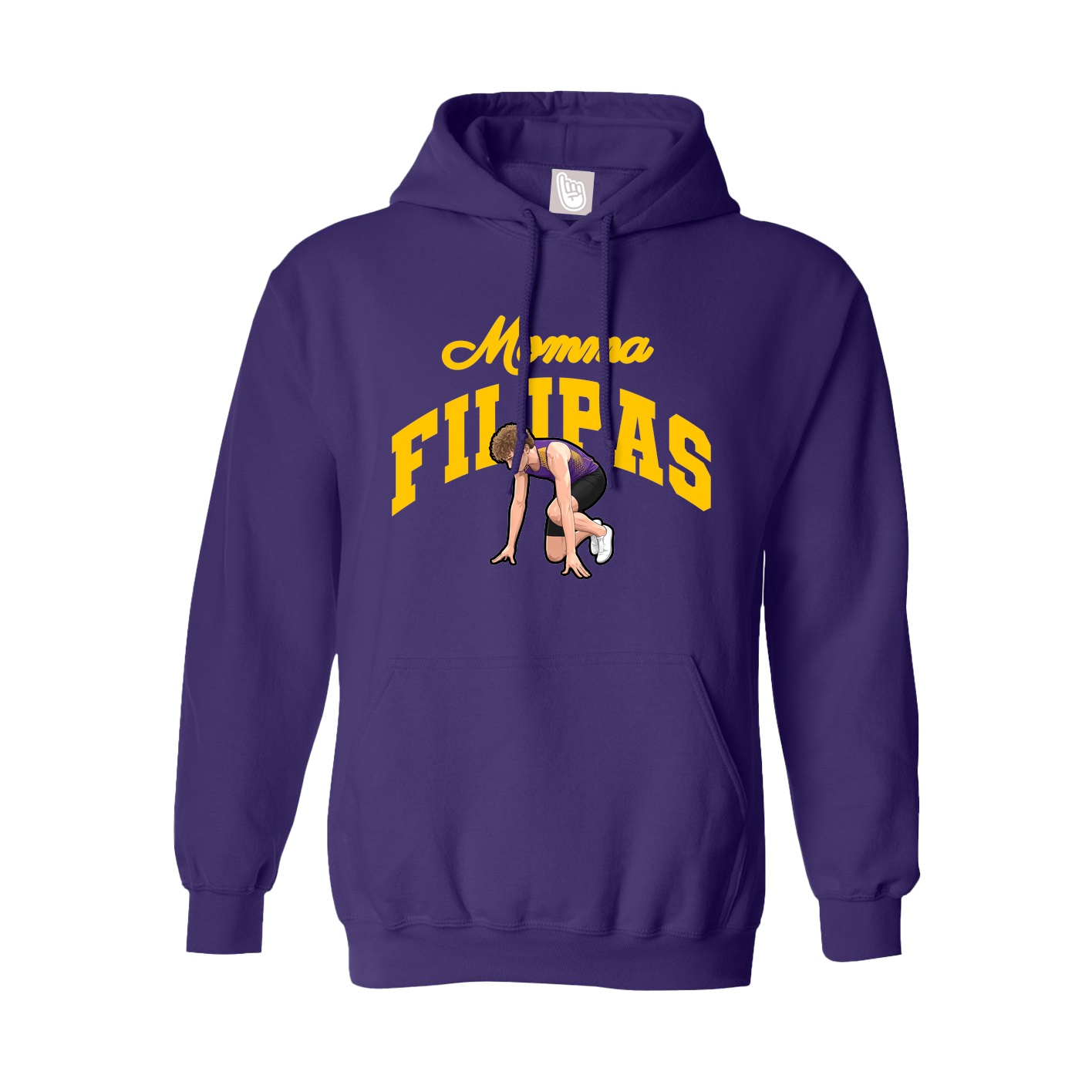 Youth Hoodie — Mothers Day Arch in Purple