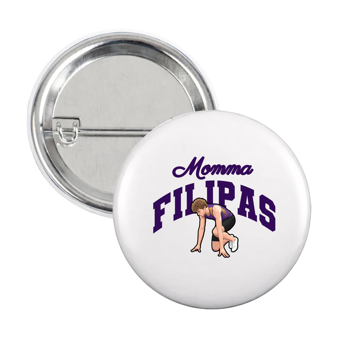 Game Day Button — Mothers Day Arch in White
