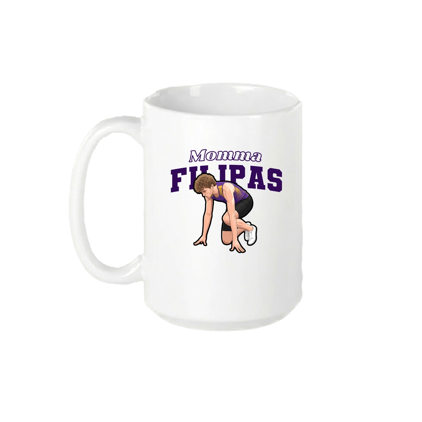 15oz Coffee Mug — Mothers Day Block in White