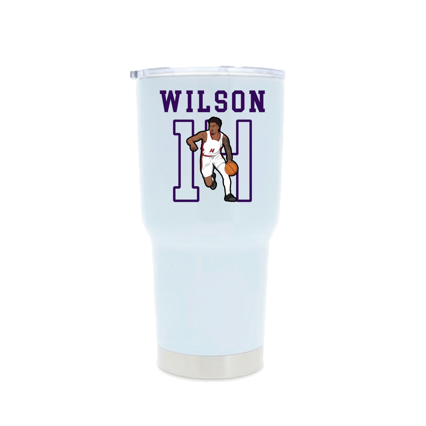 30oz Stainless Steel Tumbler — Shirsey in White