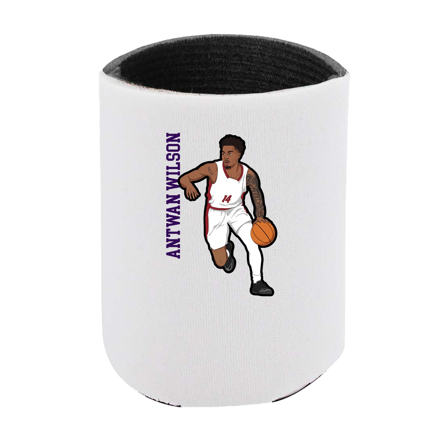 Can Holder — Name Vertical in White
