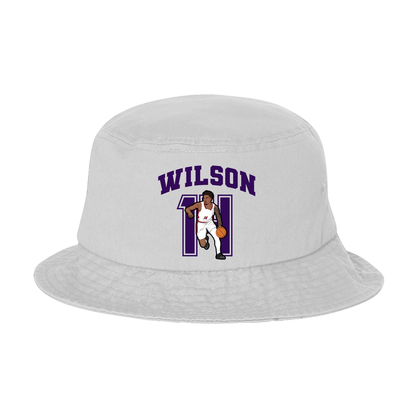 Bucket Cap — Number in White