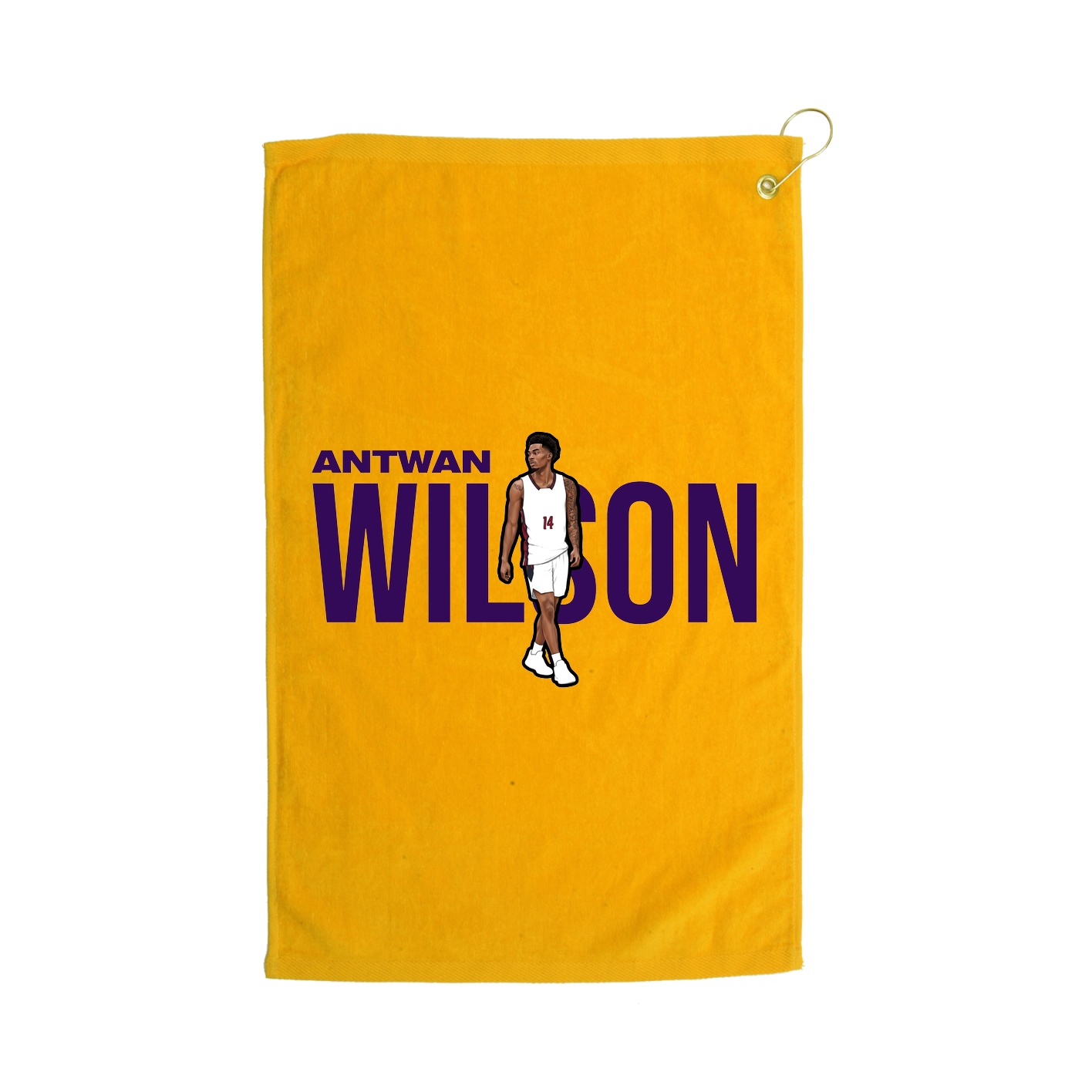 Golf Towel — Player Name in Gold