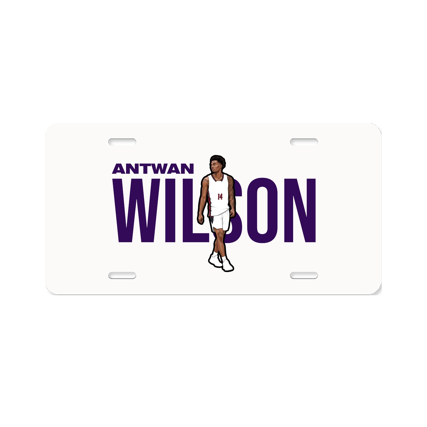 License Plate — Player Name in Classic