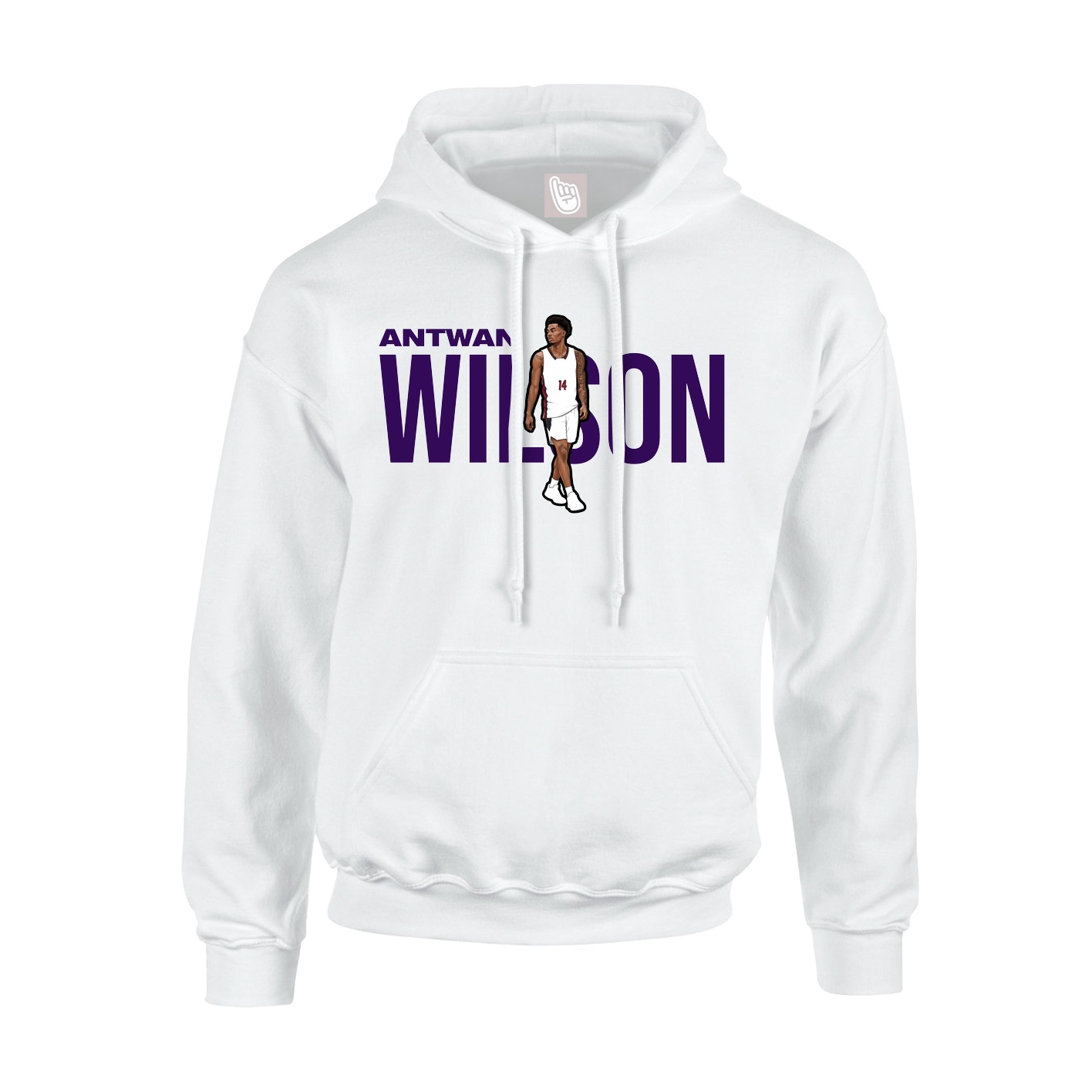Youth Hoodie — Player Name in White