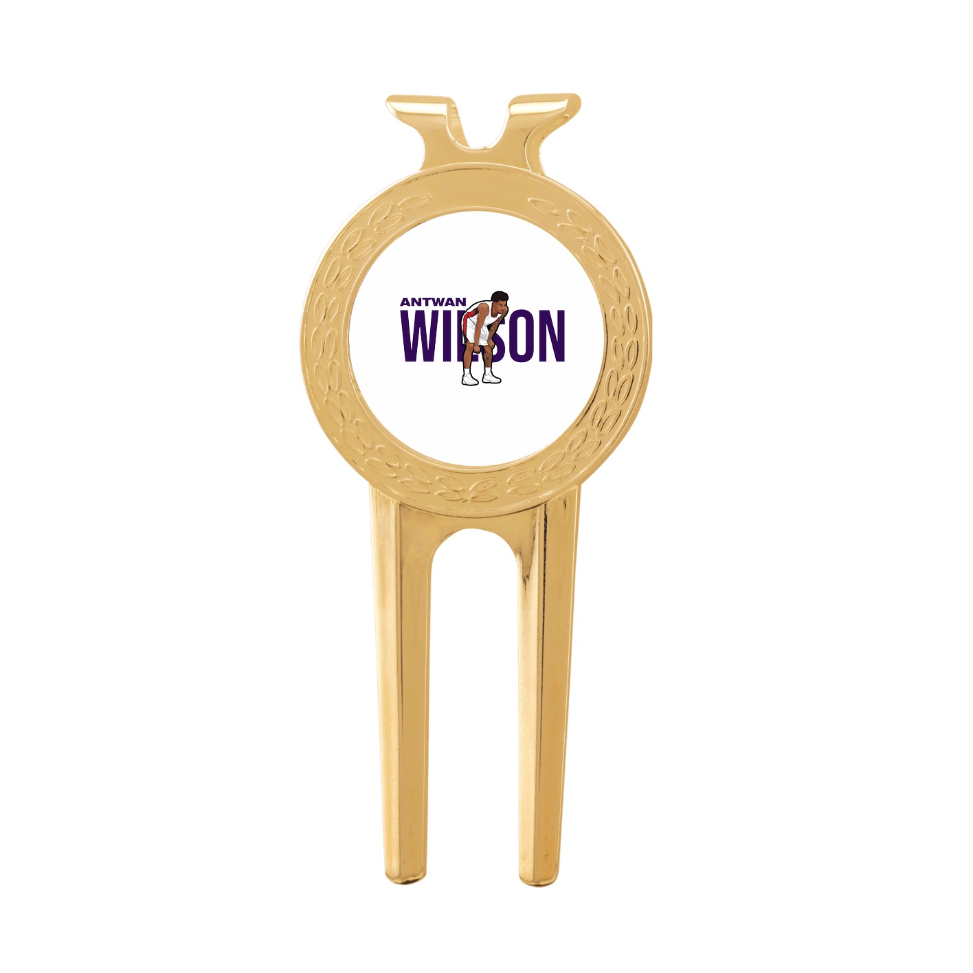 Divot Tool with Ball Marker — Player Name in Classic
