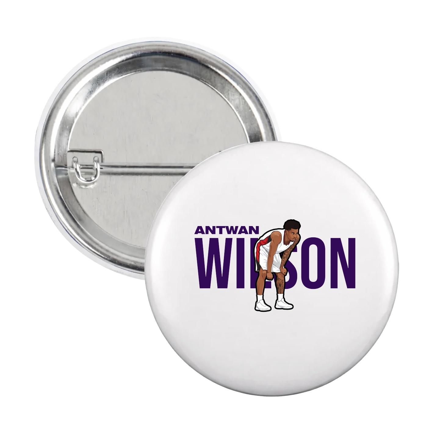 Game Day Button — Player Name in White
