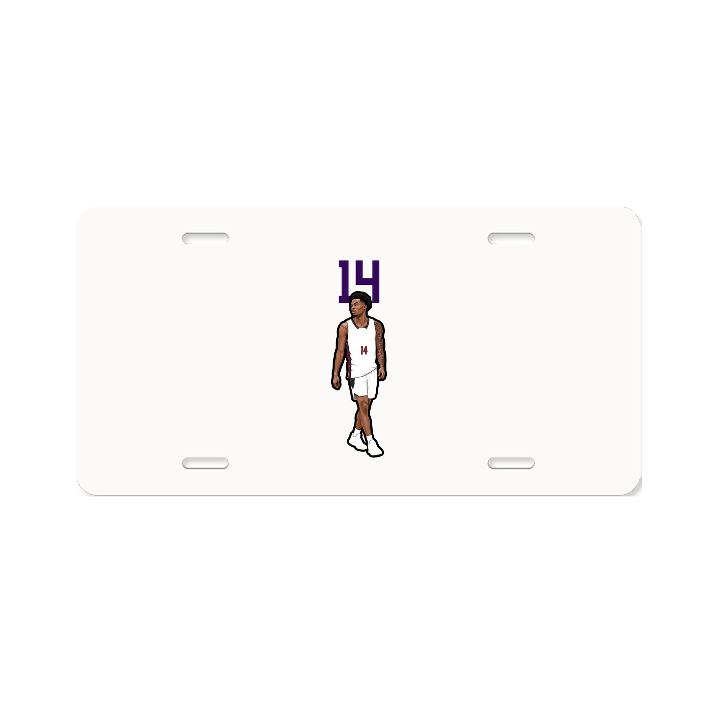 License Plate — Number Top in Classic