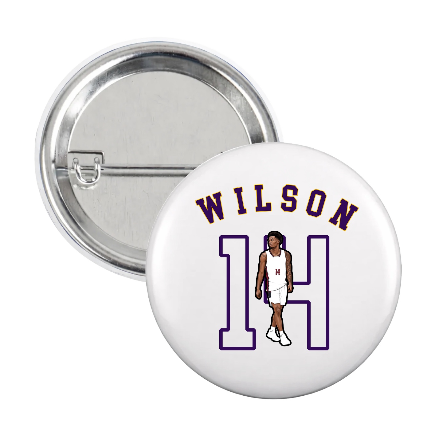 Game Day Button — Shirsey Arch in White