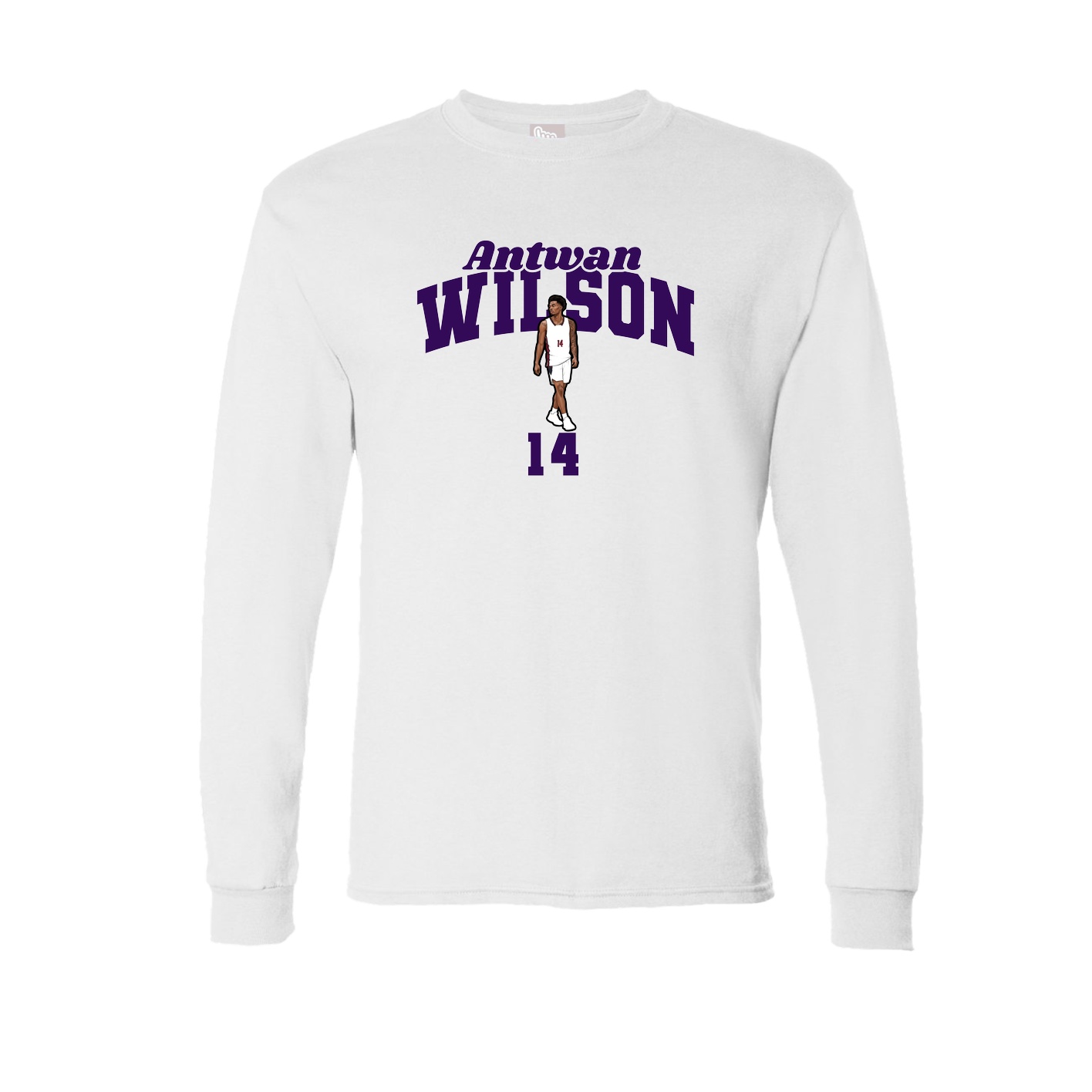 Long Sleeve Tee — Signature Arch in White