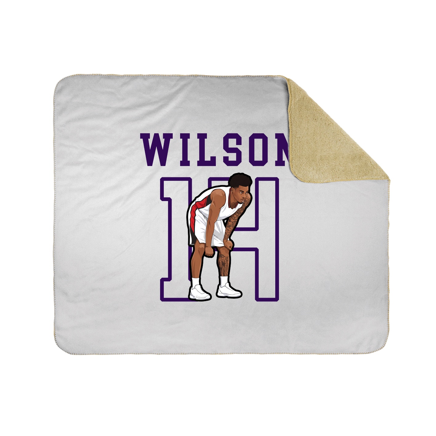 Throw Blanket — Shirsey in White