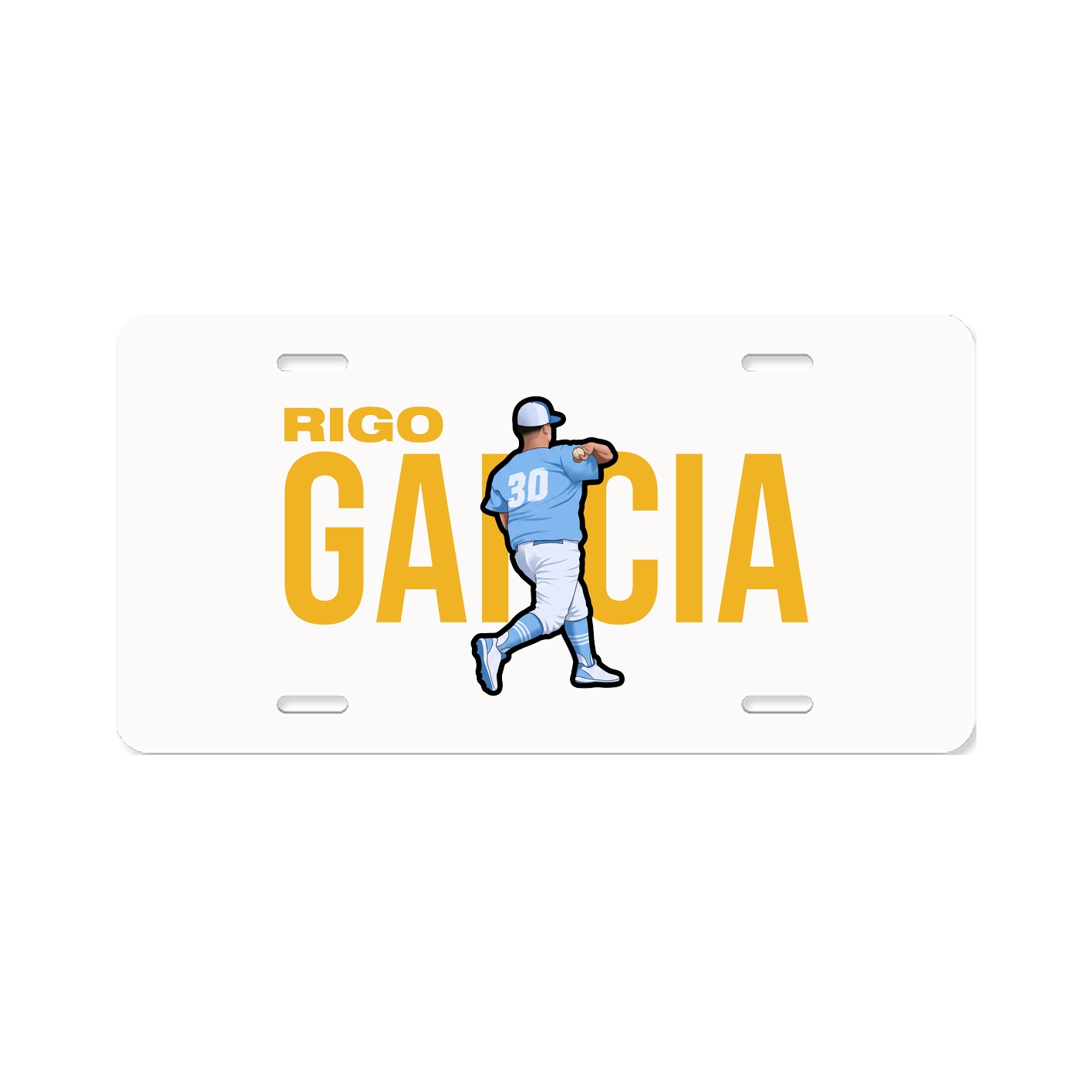 License Plate — Player Name in Classic