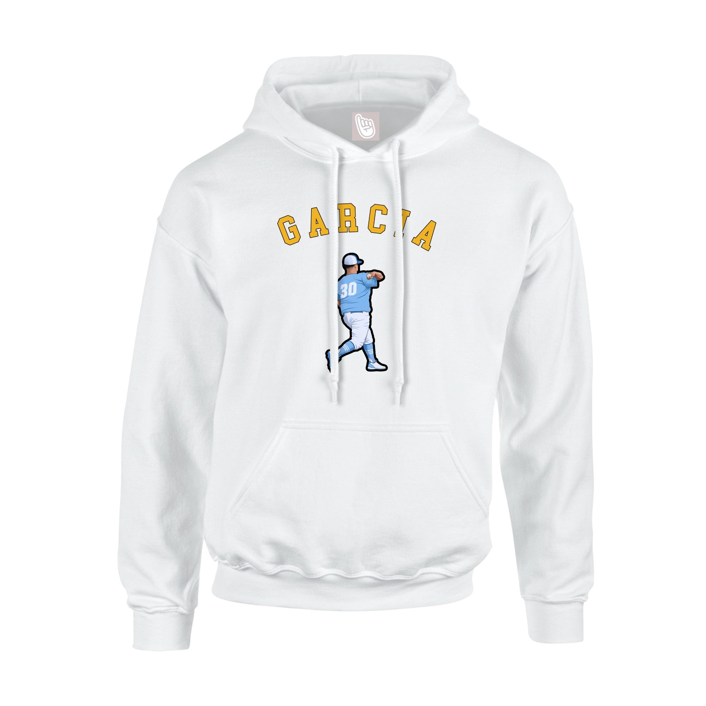 Youth Hoodie — Shirsey Arch in White