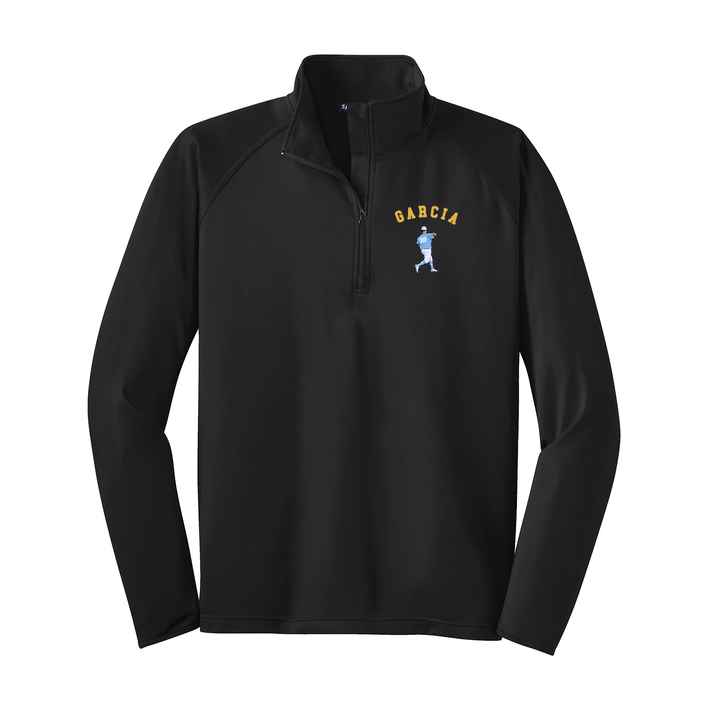 Q-Zip Pullover — Shirsey Arch in Black
