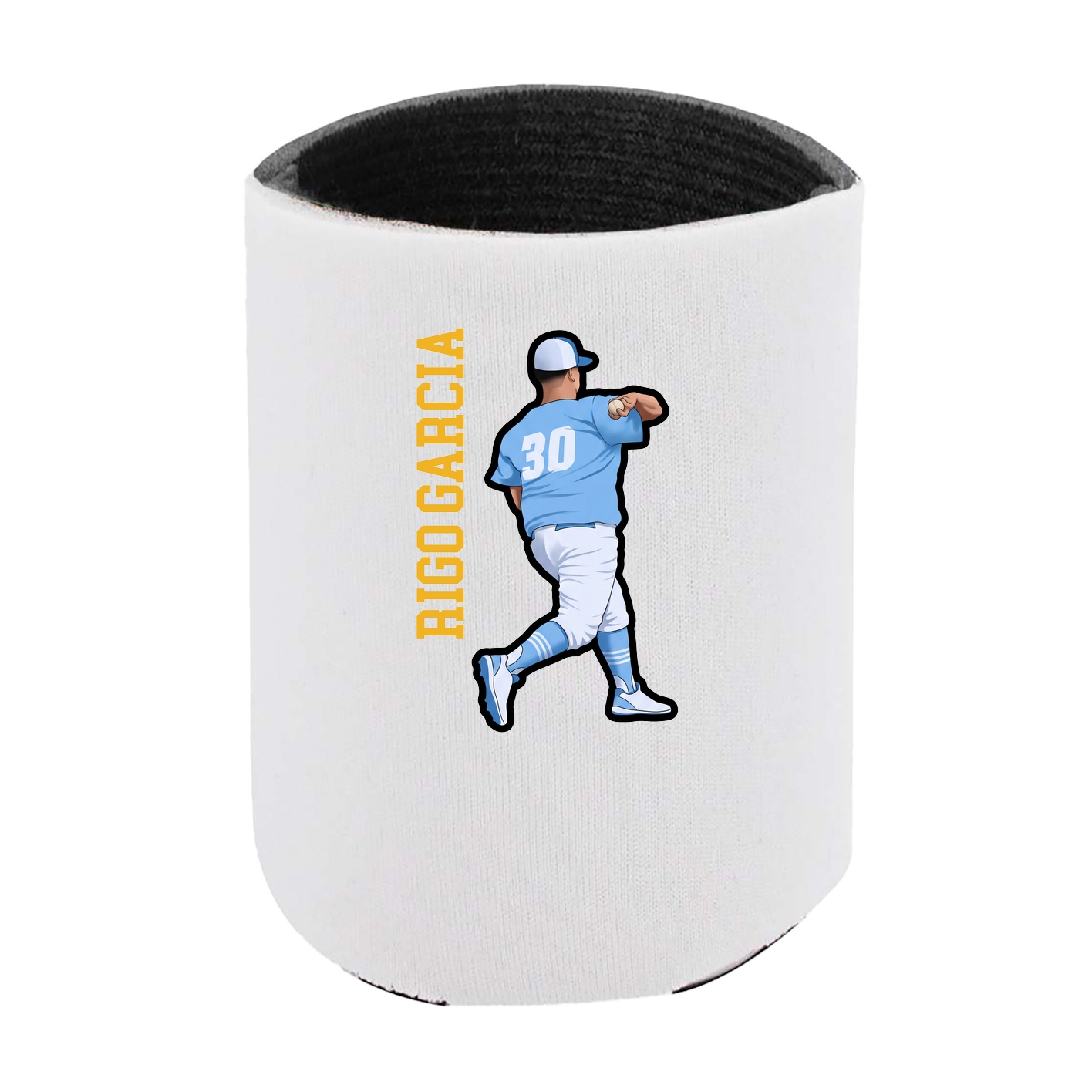 Can Holder — Name Vertical in White