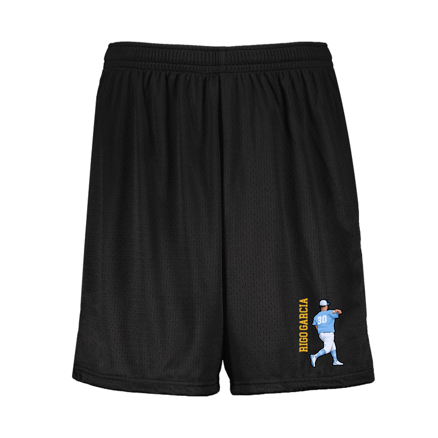 Shorts — Name Vertical in Black