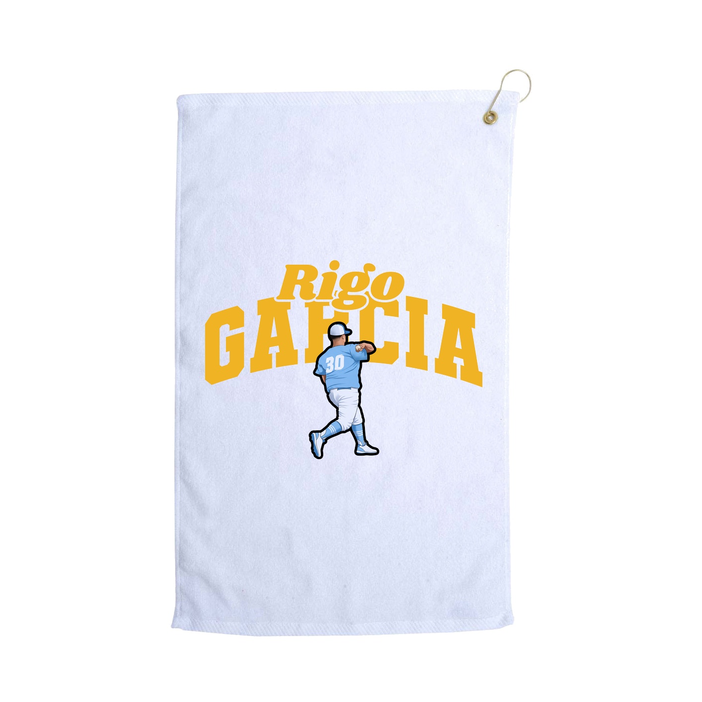 Golf Towel — Signature Arch in White