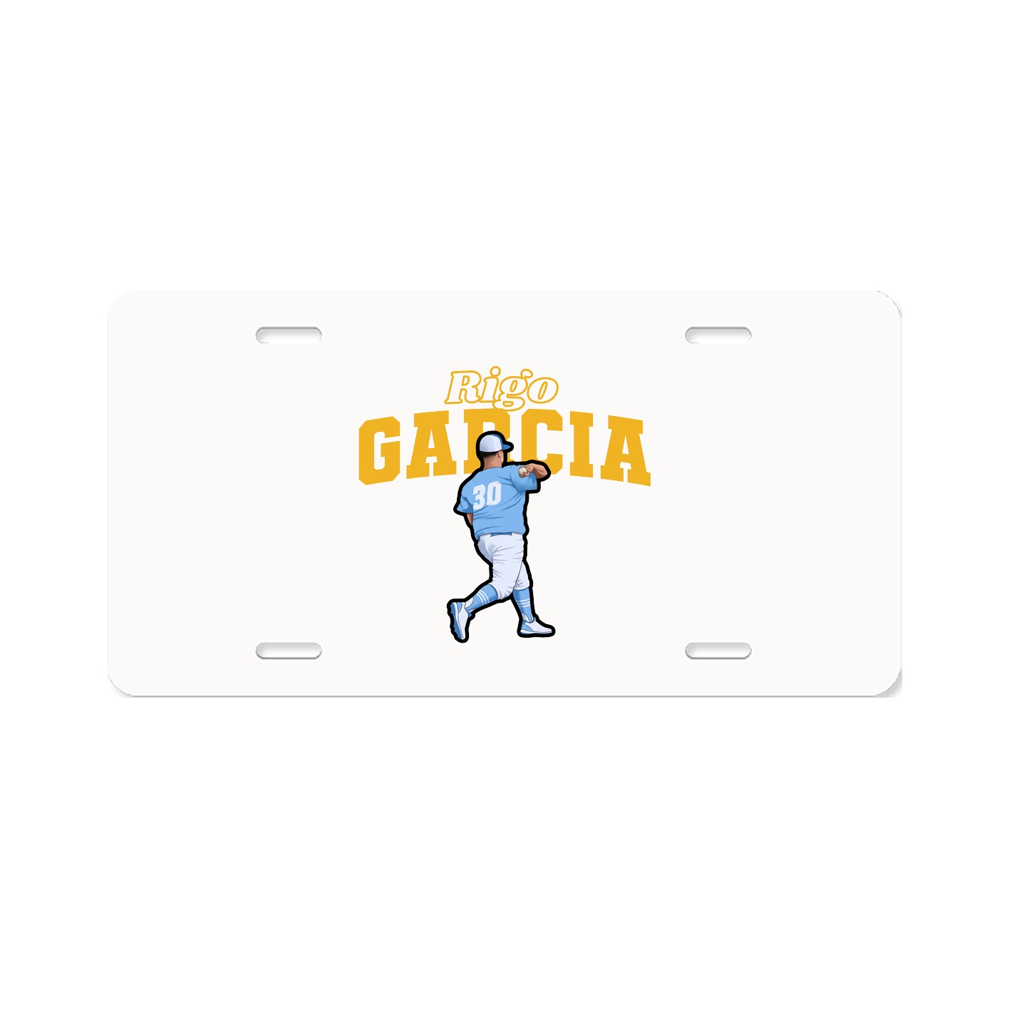 License Plate — Name Arch in Classic