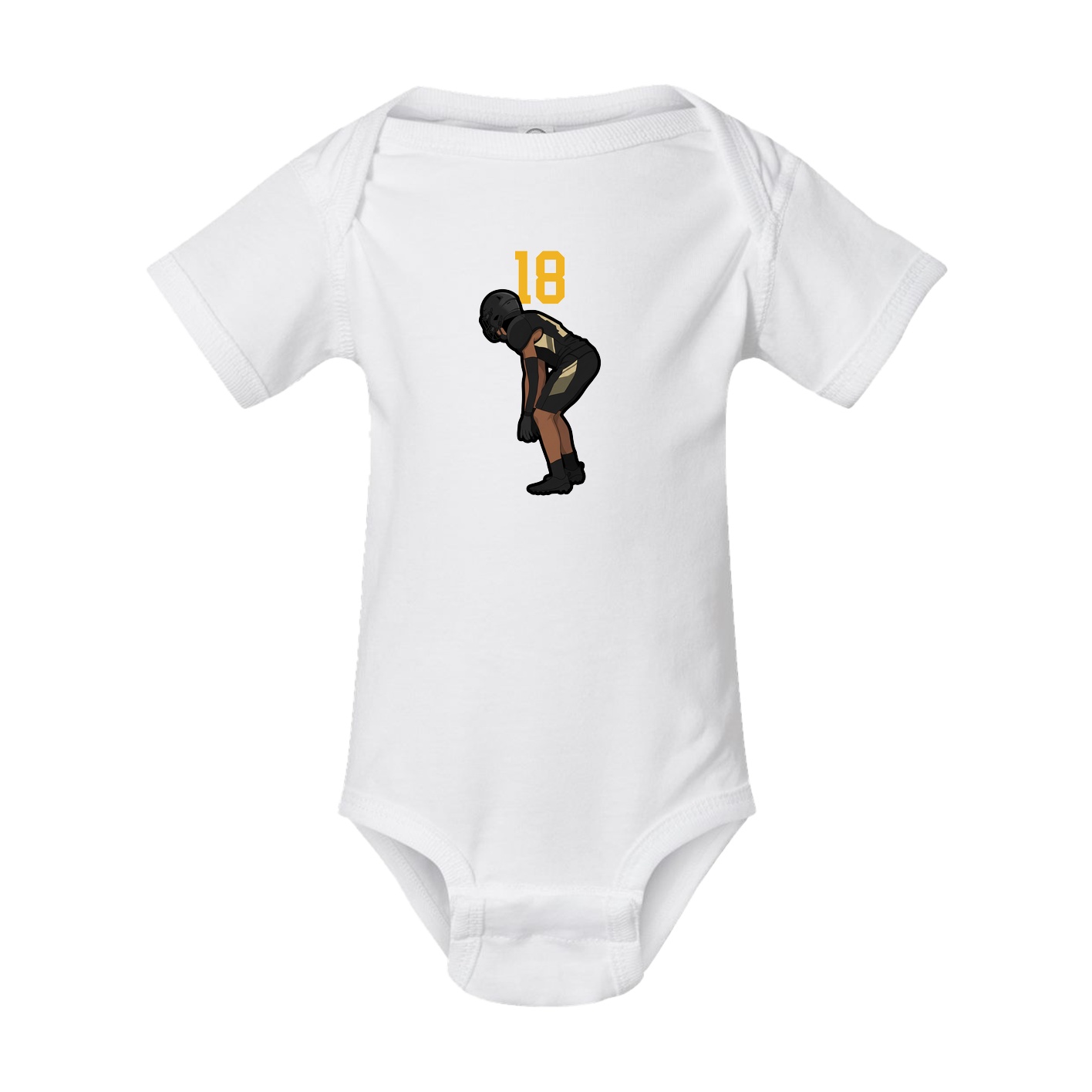 Baby Onesie — Number Top in White