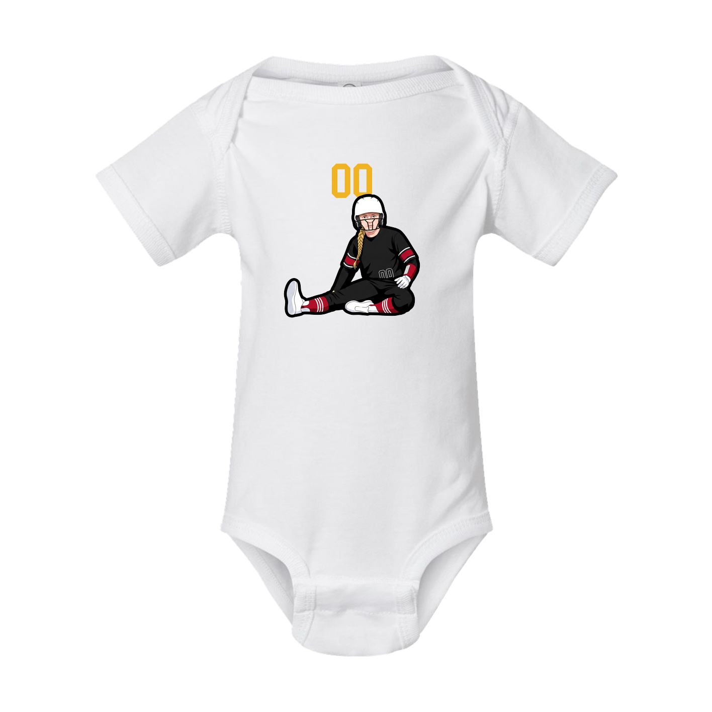 Baby Onesie — Number Top in White