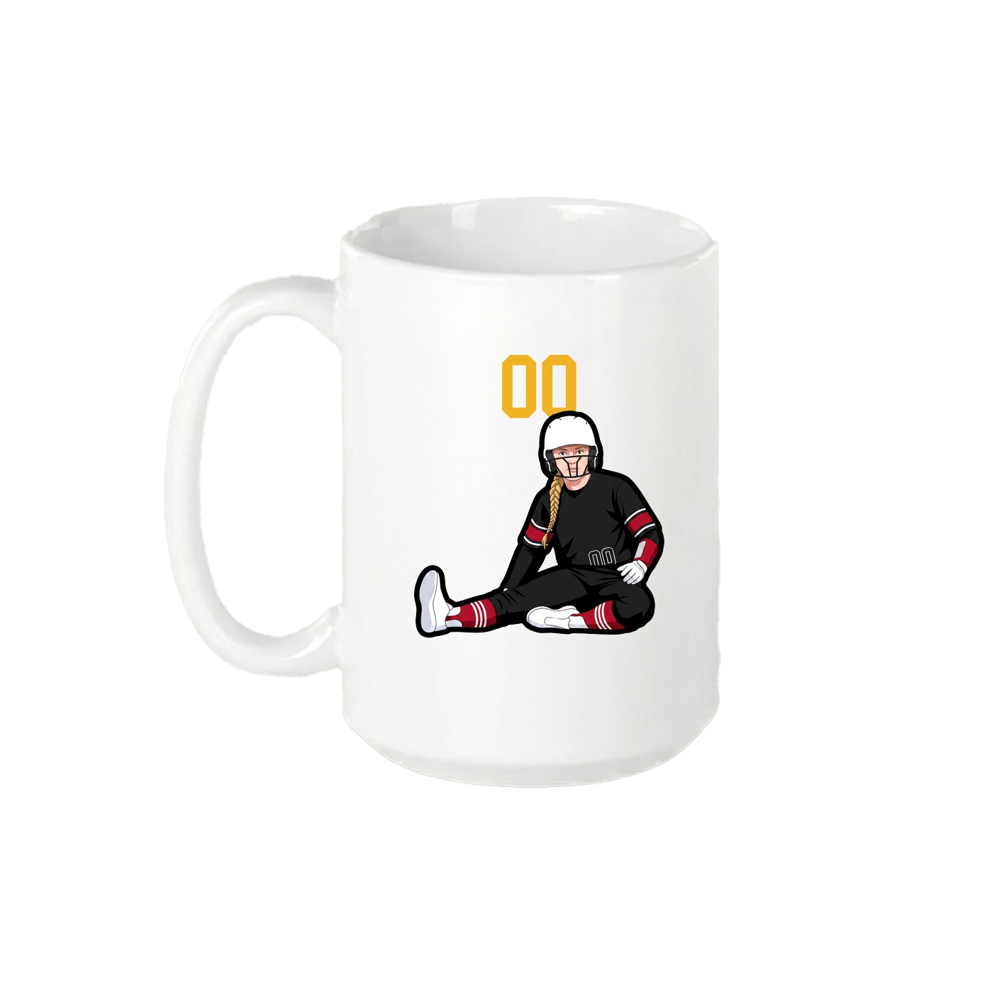 15oz Coffee Mug — Number Top in White