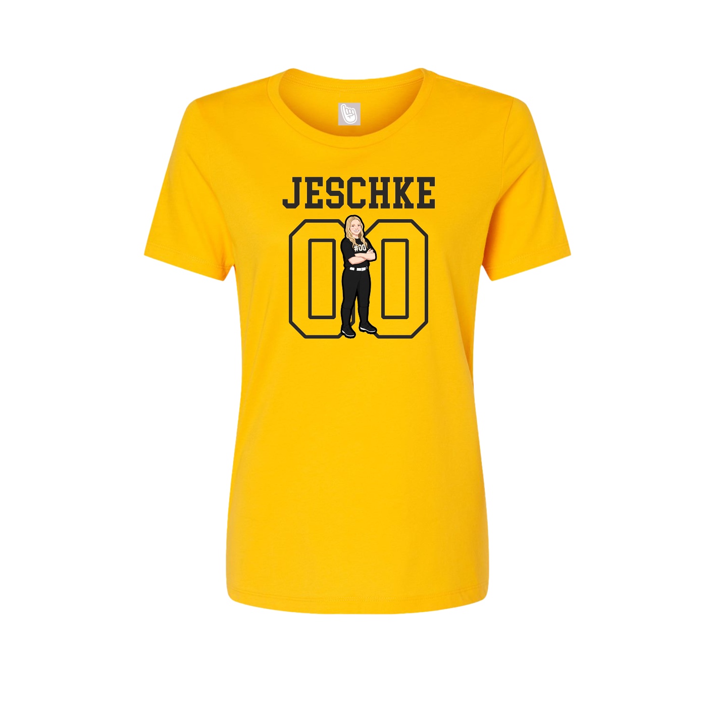 Fitted Women's Tee — Shirsey in Gold