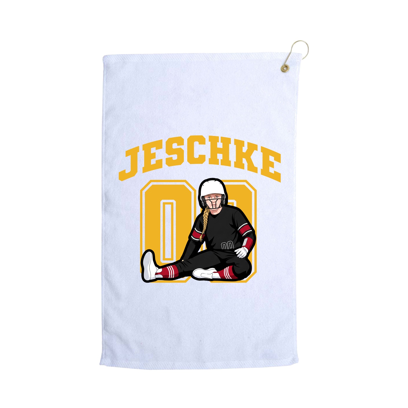 Golf Towel — Number in White