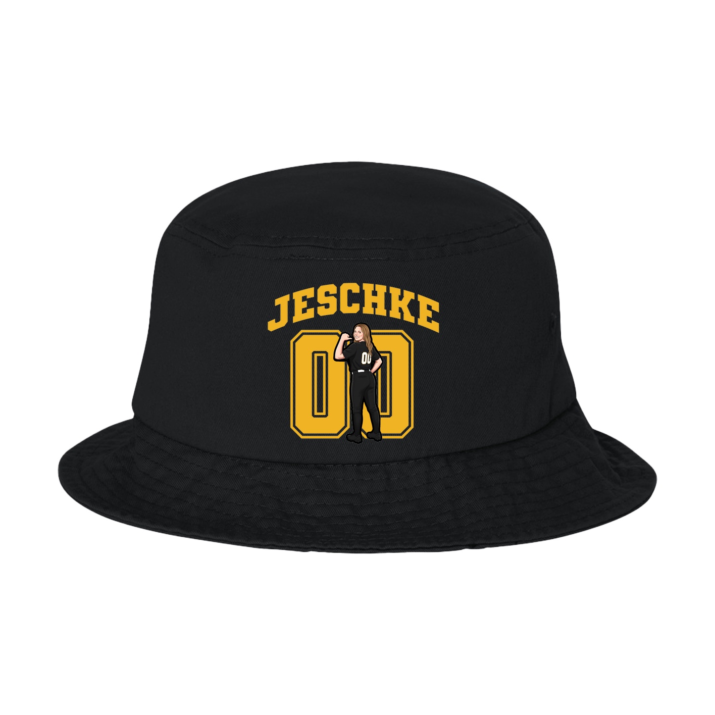 Bucket Cap — Number in Black