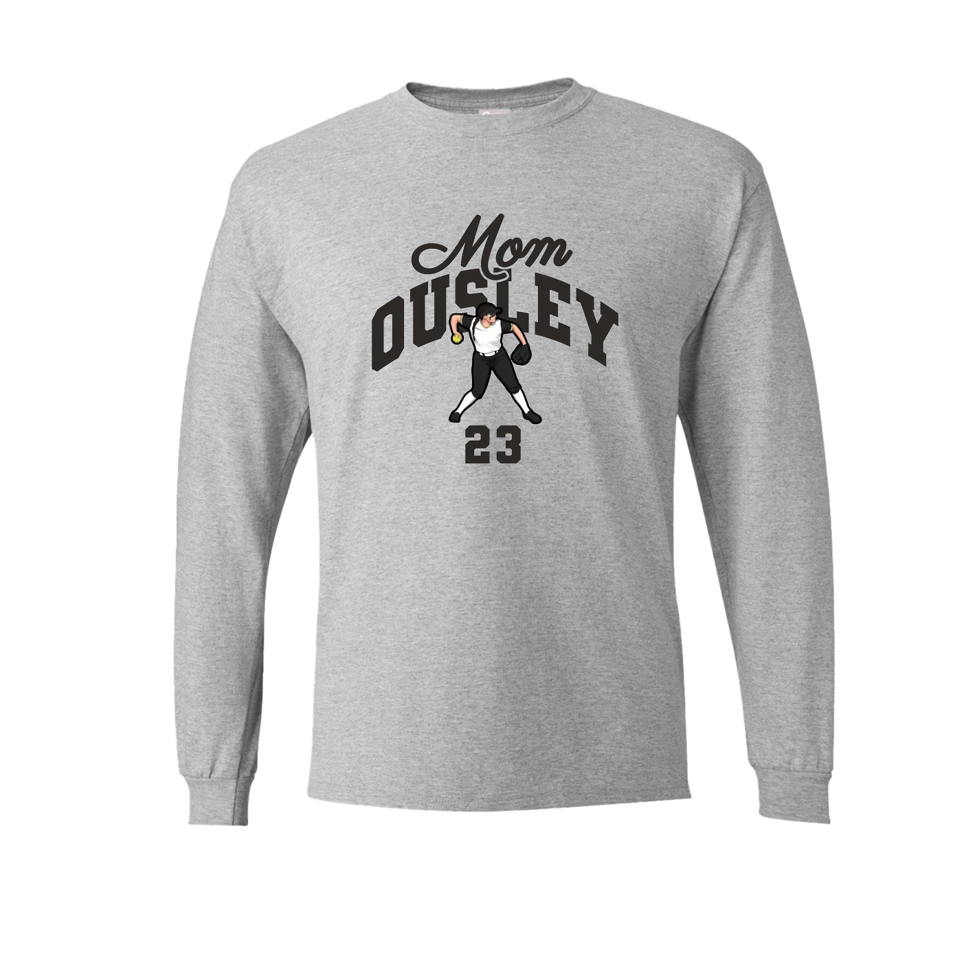 Long Sleeve Tee — Mothers Day Arch in Grey