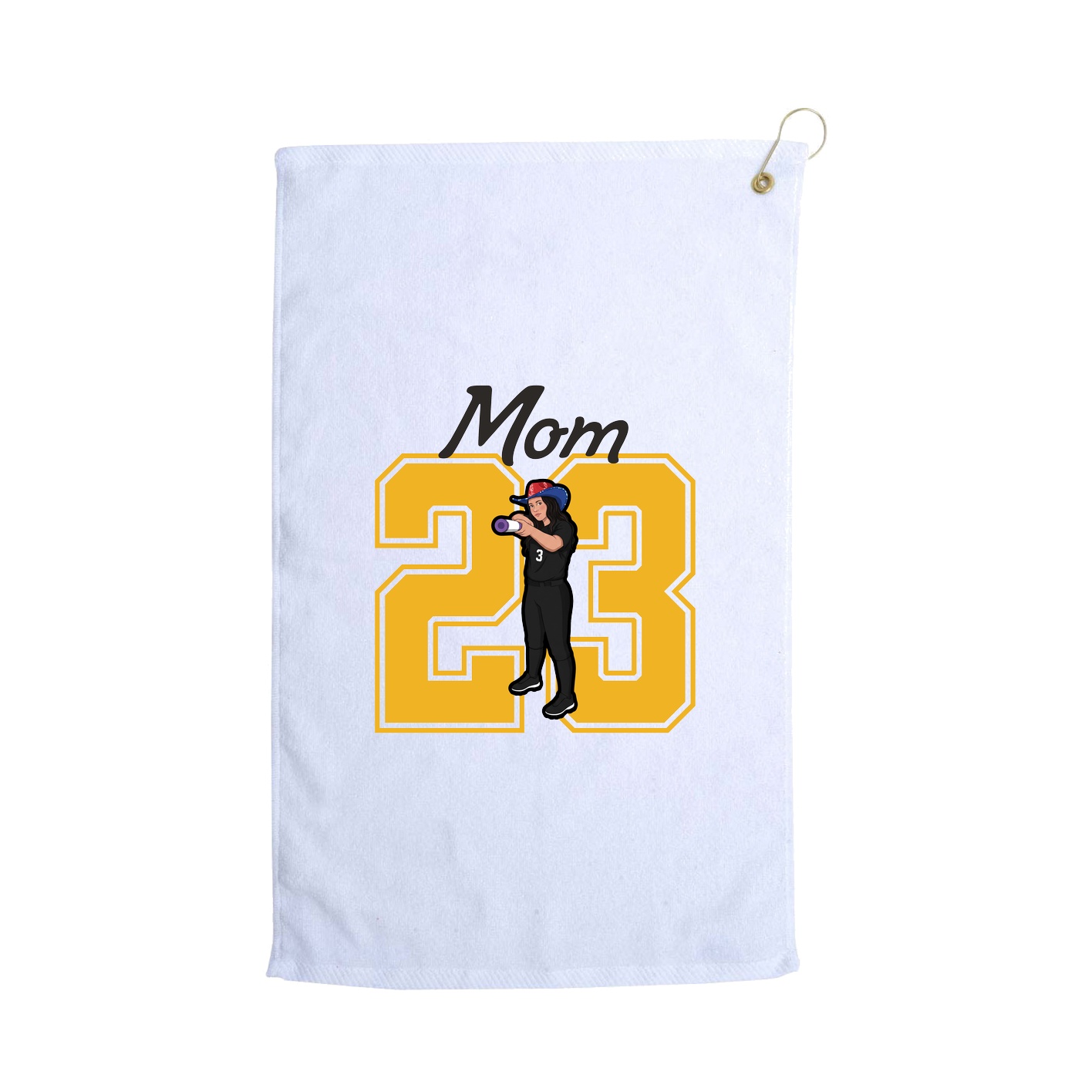 Golf Towel — Mothers Day Shirsey in White