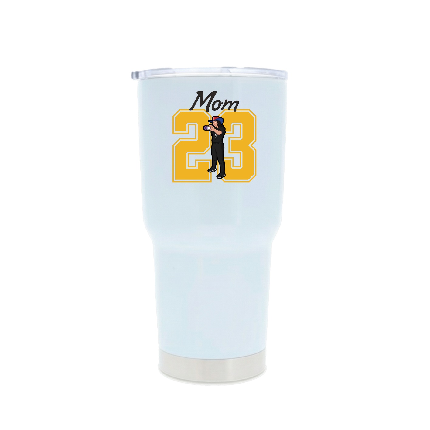 30oz Stainless Steel Tumbler — Mothers Day Shirsey in White