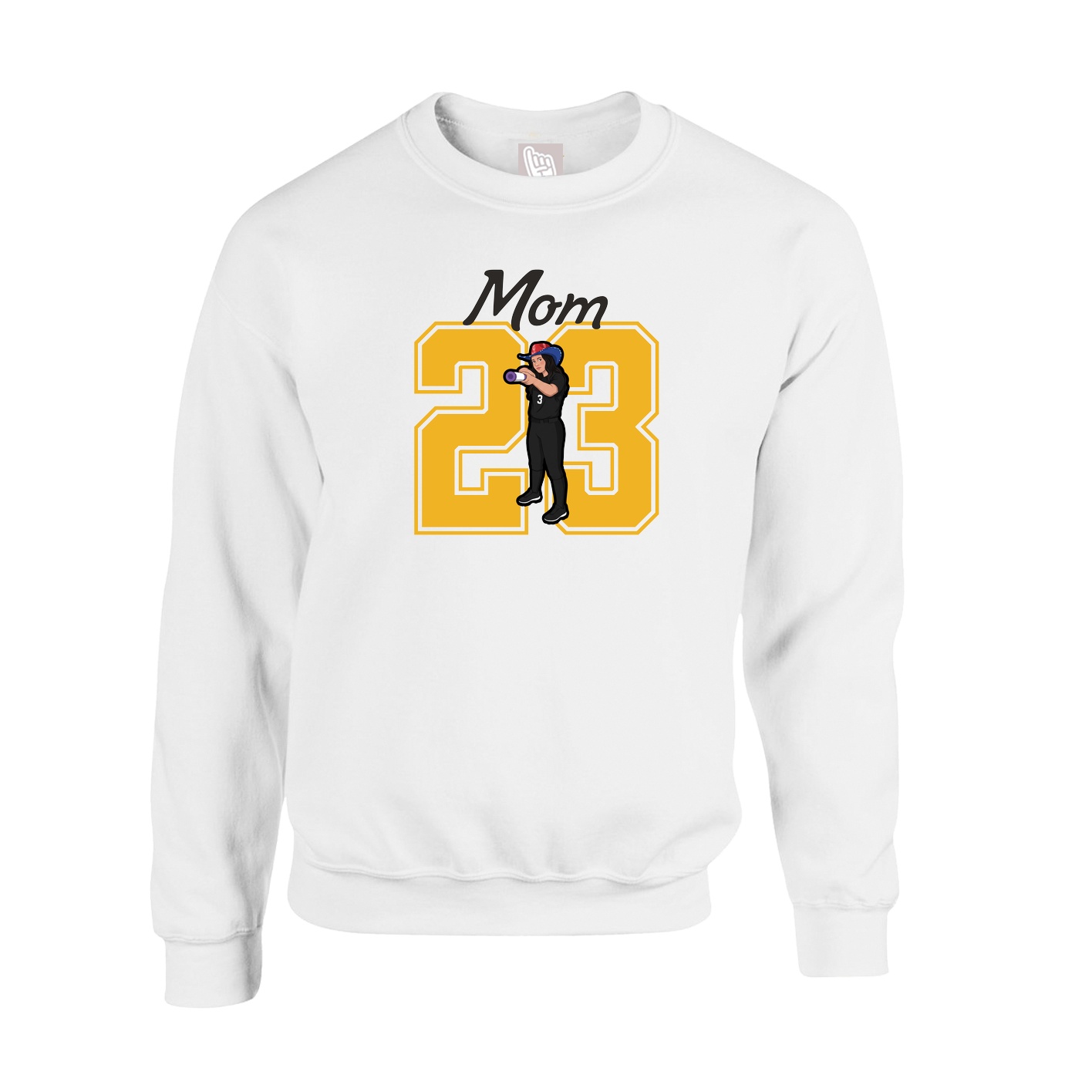 Fleece Crew — Mothers Day Shirsey in White