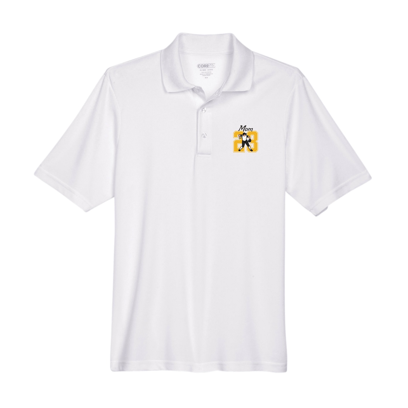 Performance Polo — Mothers Day Shirsey in White