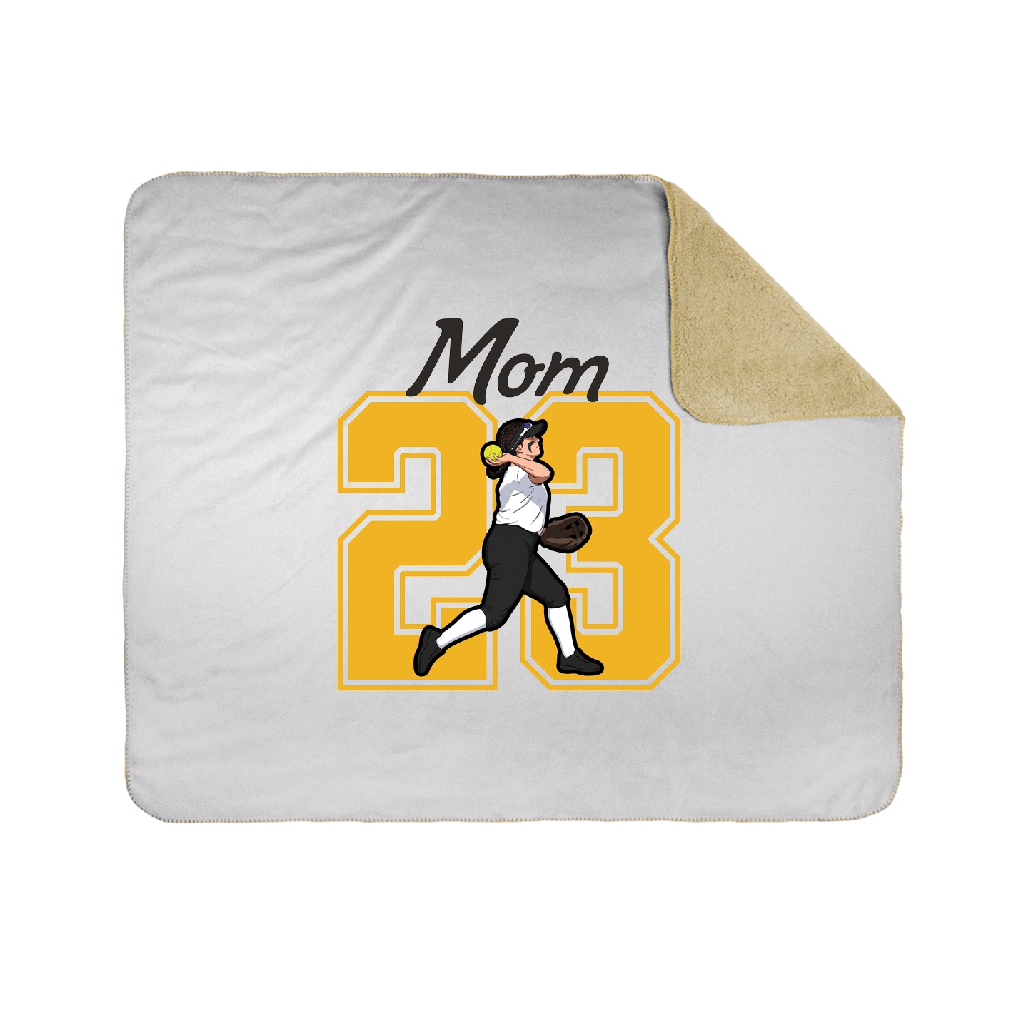 Throw Blanket — Mothers Day Shirsey in White