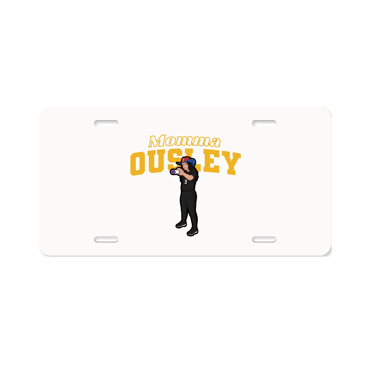 License Plate — Mothers Day Block in Classic