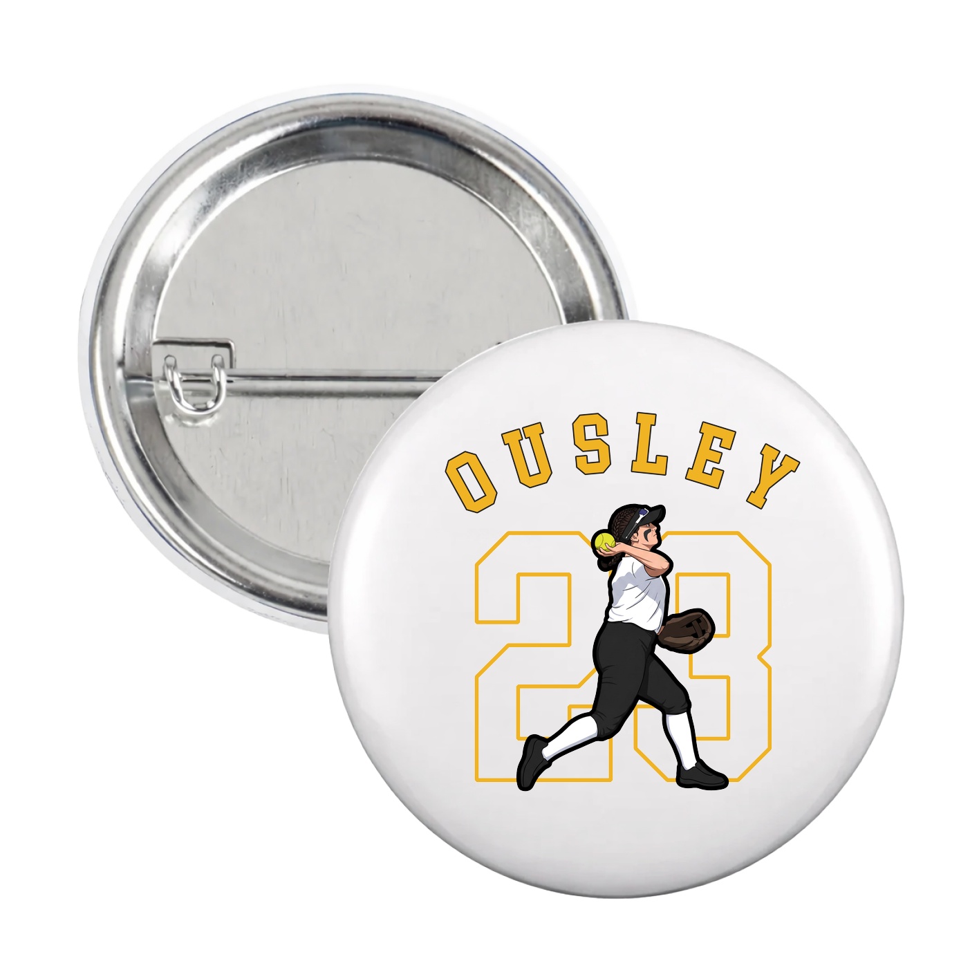 Game Day Button — Shirsey Arch in White