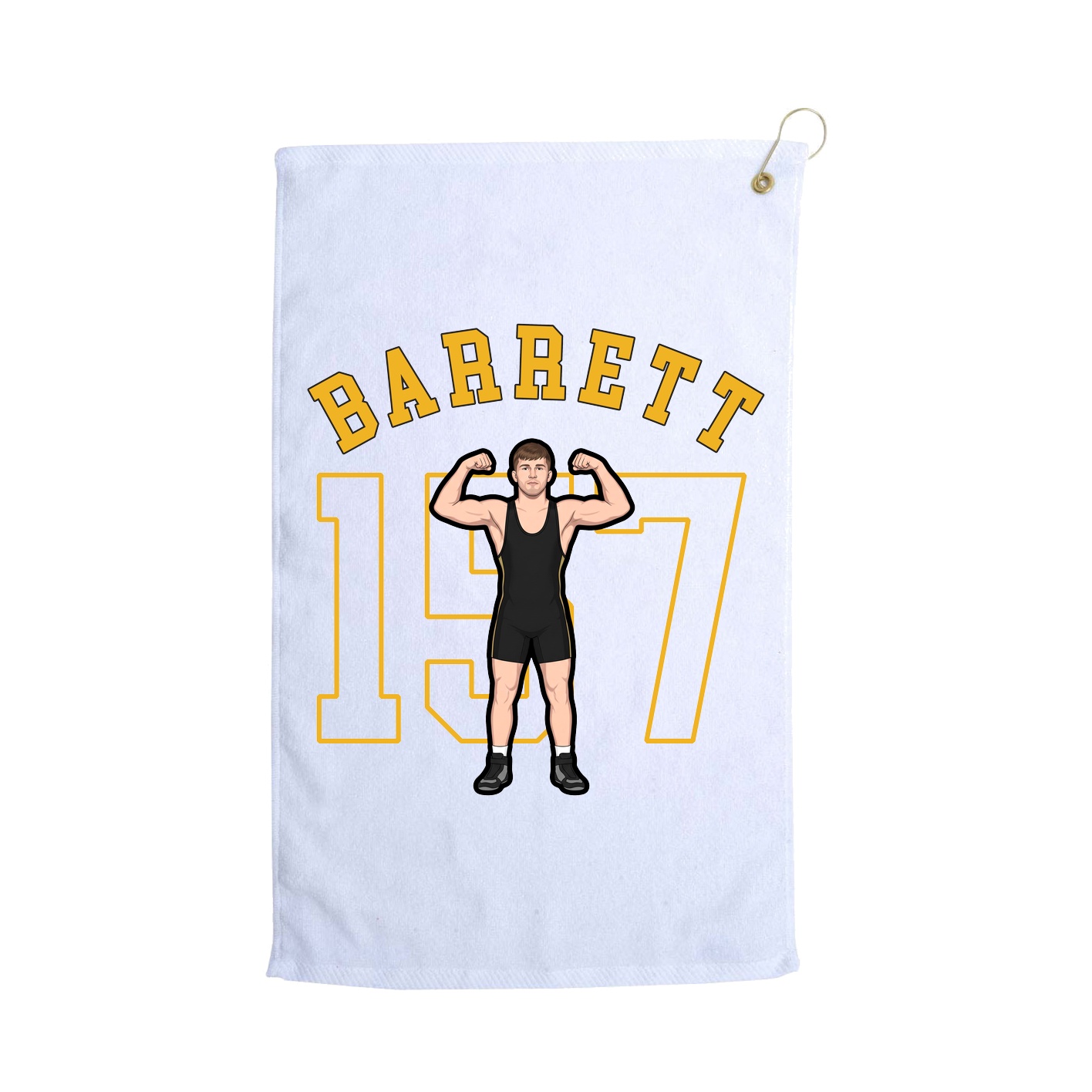 Golf Towel — Shirsey Arch in White