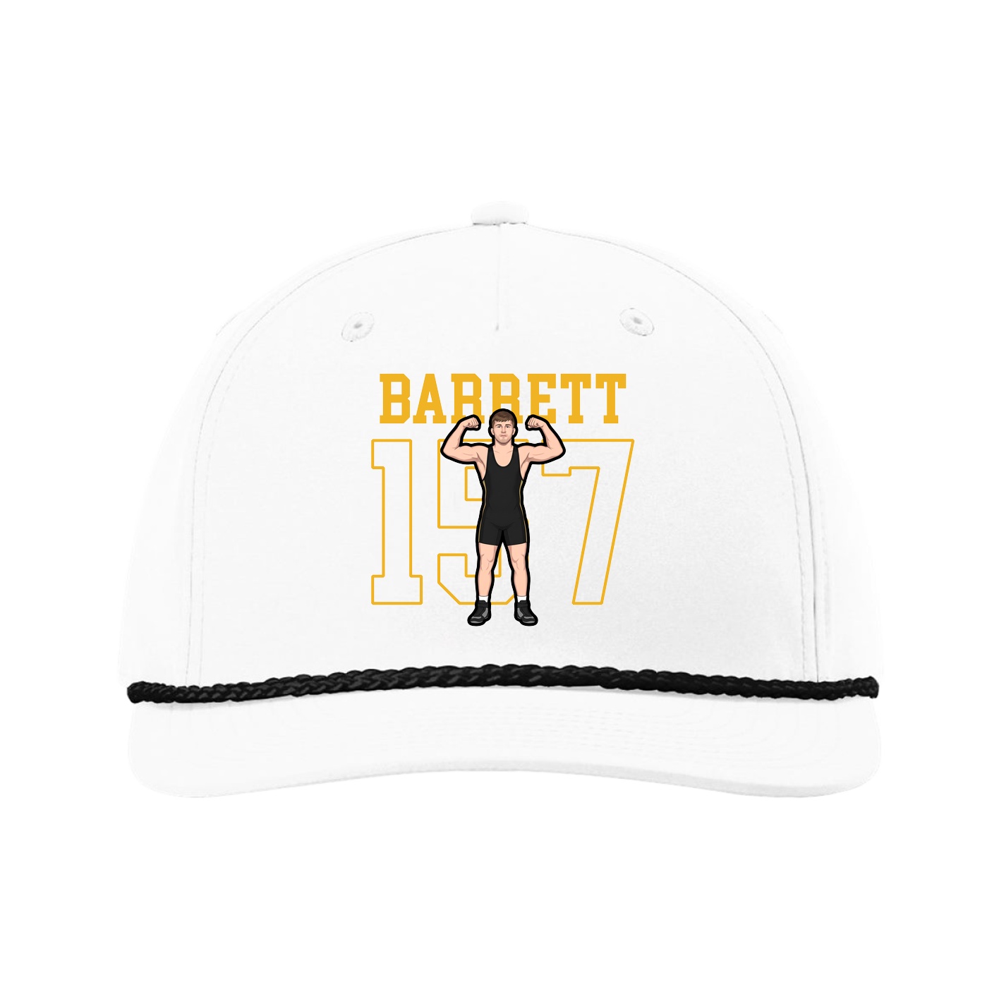 Five-Panel Classic Rope Cap — Shirsey in White