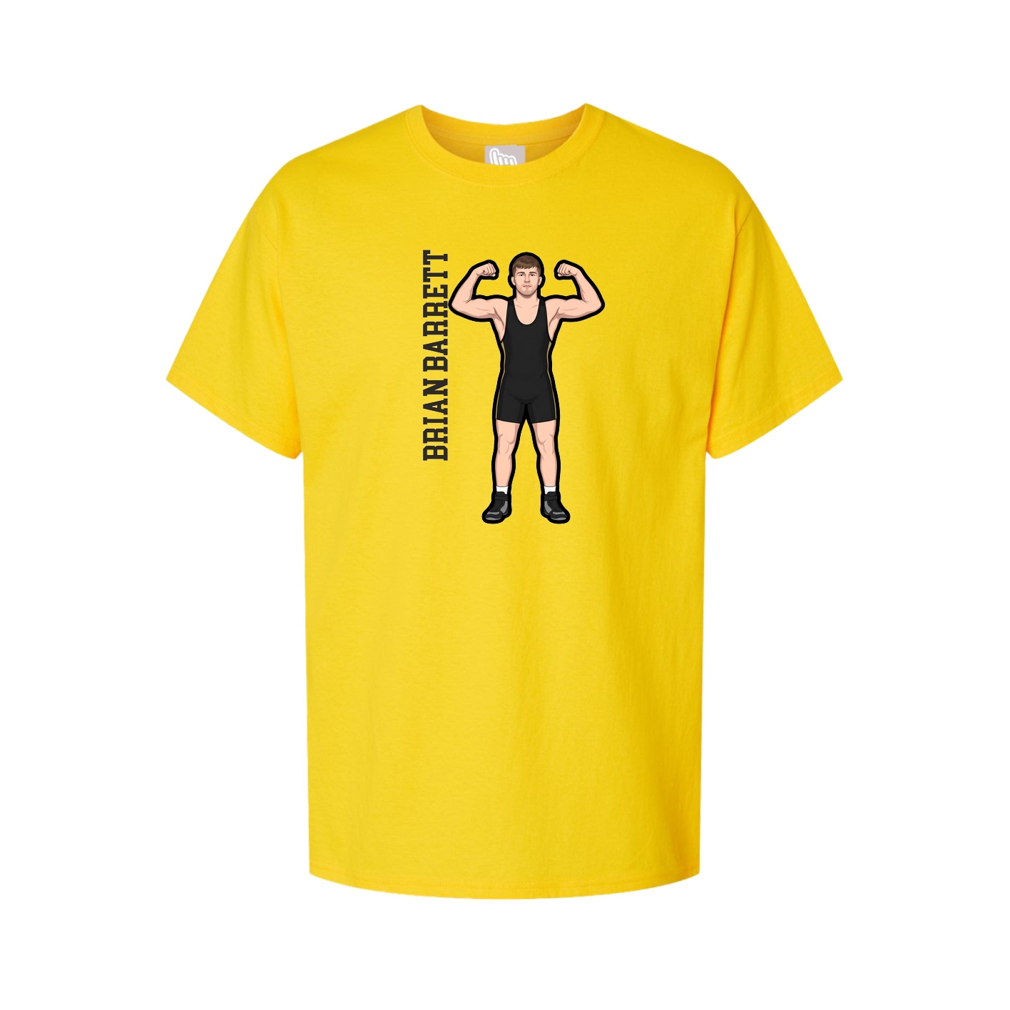 Tee — Name Vertical in Gold