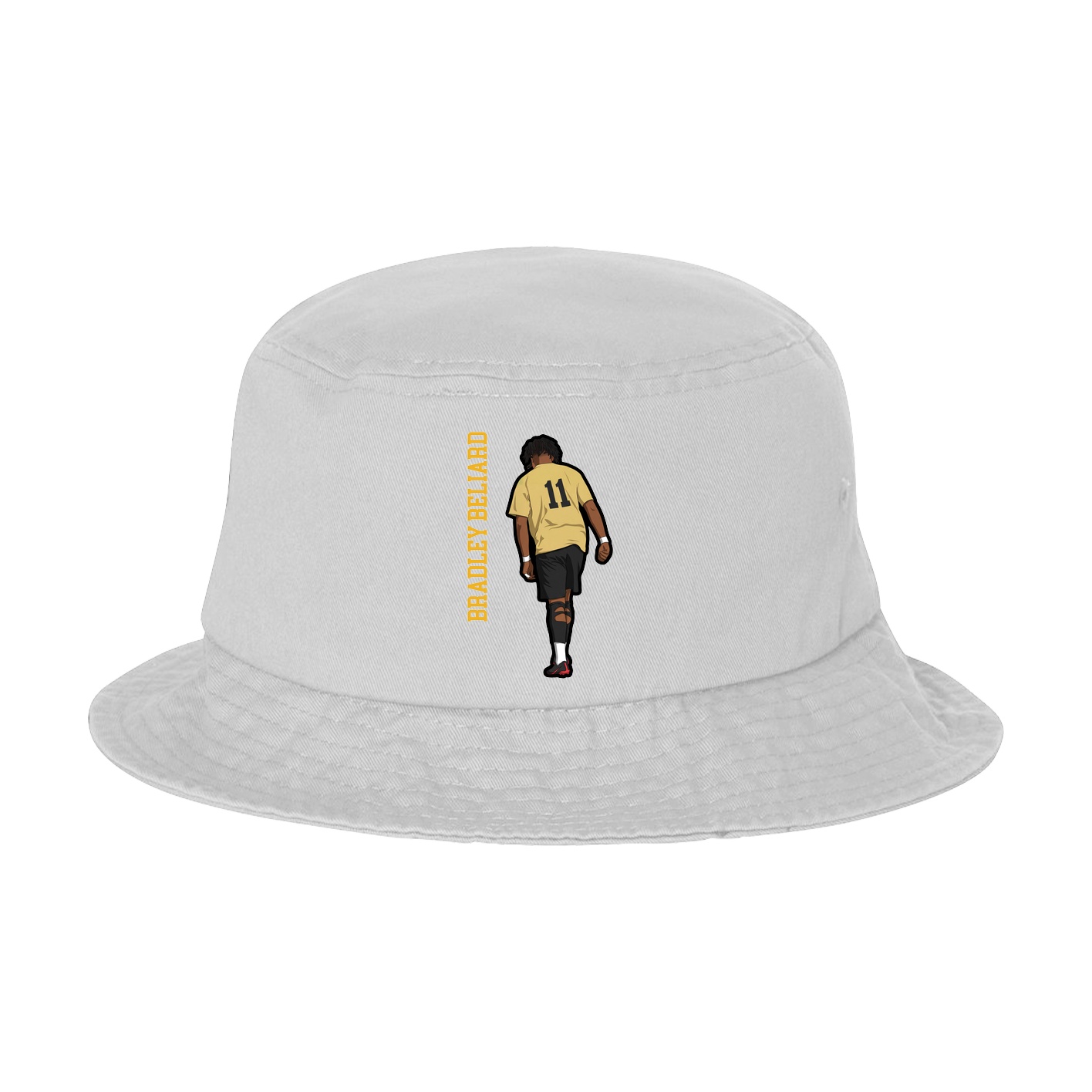 Bucket Cap — Name Vertical in White