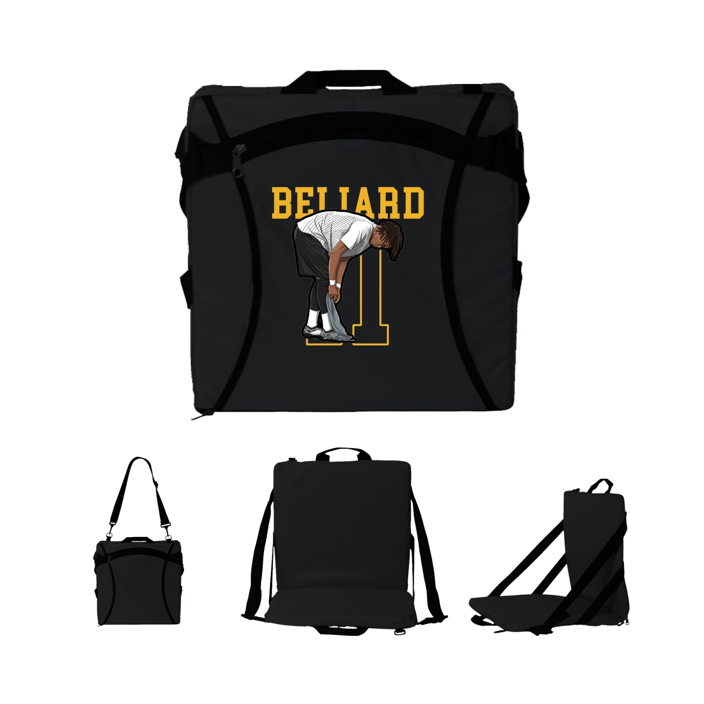 Folding Stadium Seat — Shirsey in Black