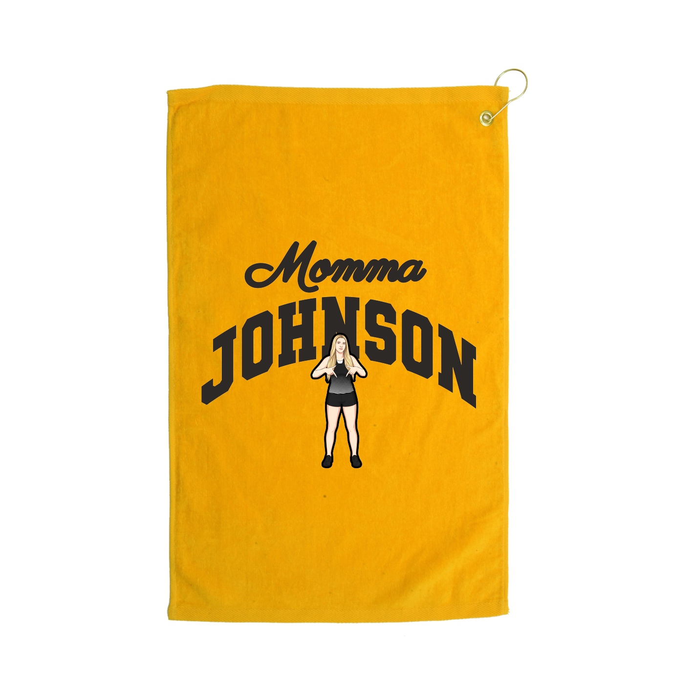 Golf Towel — Mothers Day Arch in Gold