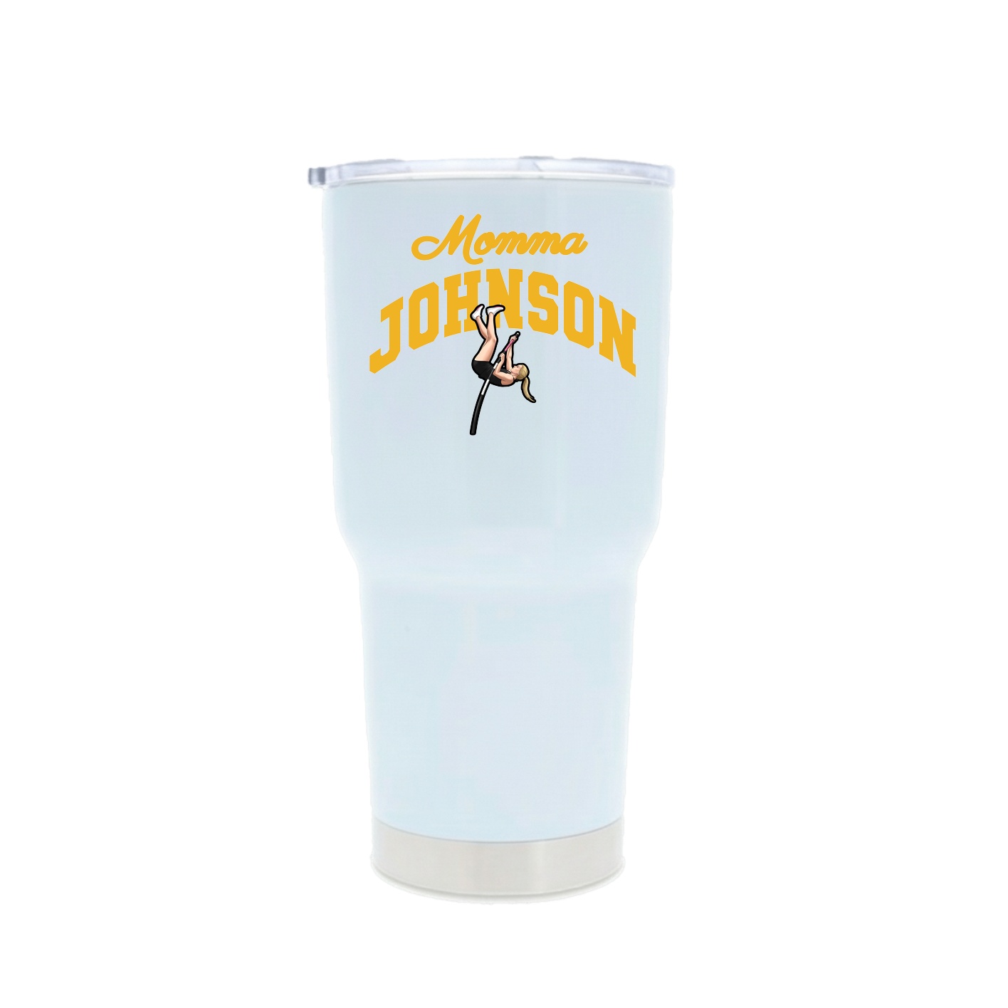 30oz Stainless Steel Tumbler — Mothers Day Arch in White