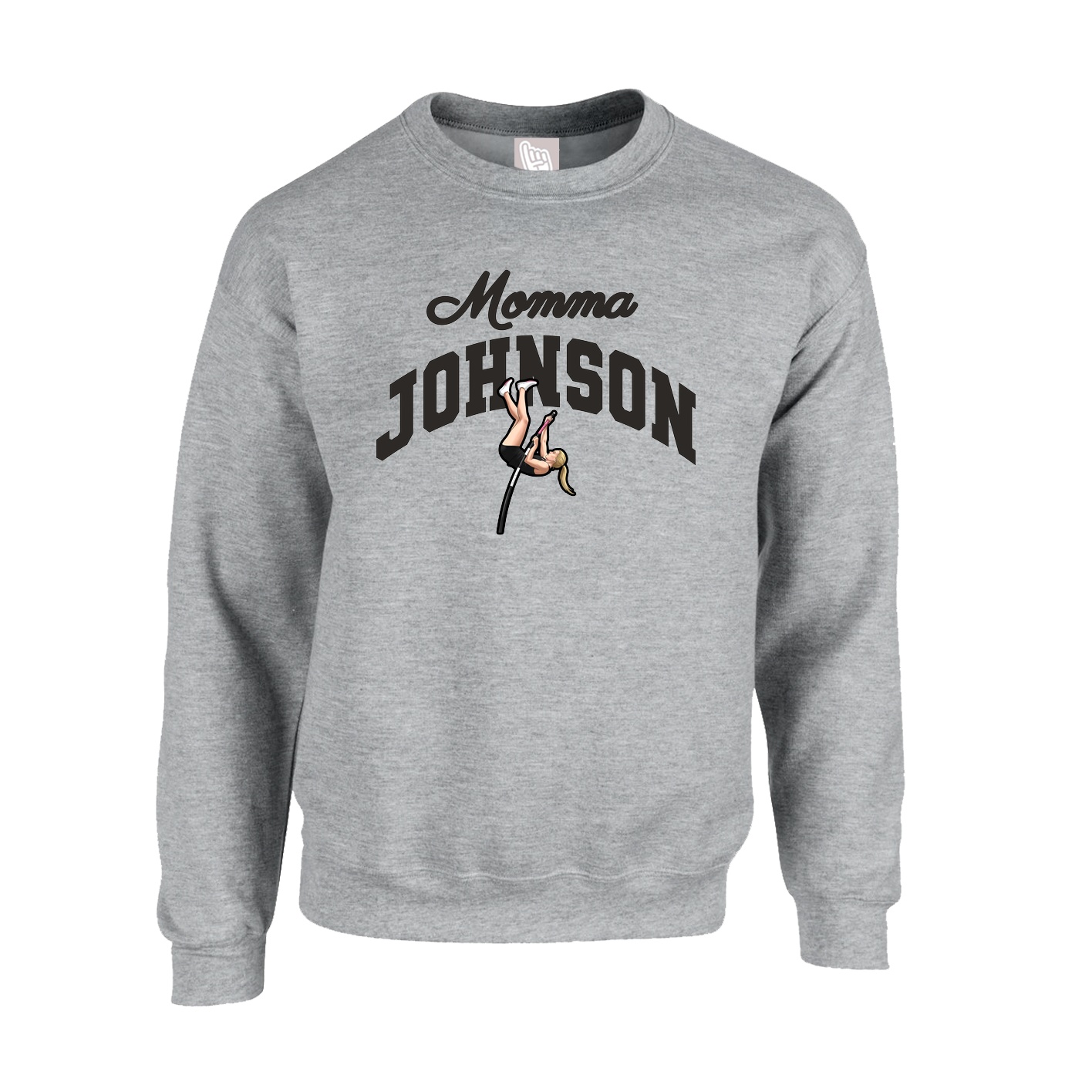 Fleece Crew — Mothers Day Arch in Grey