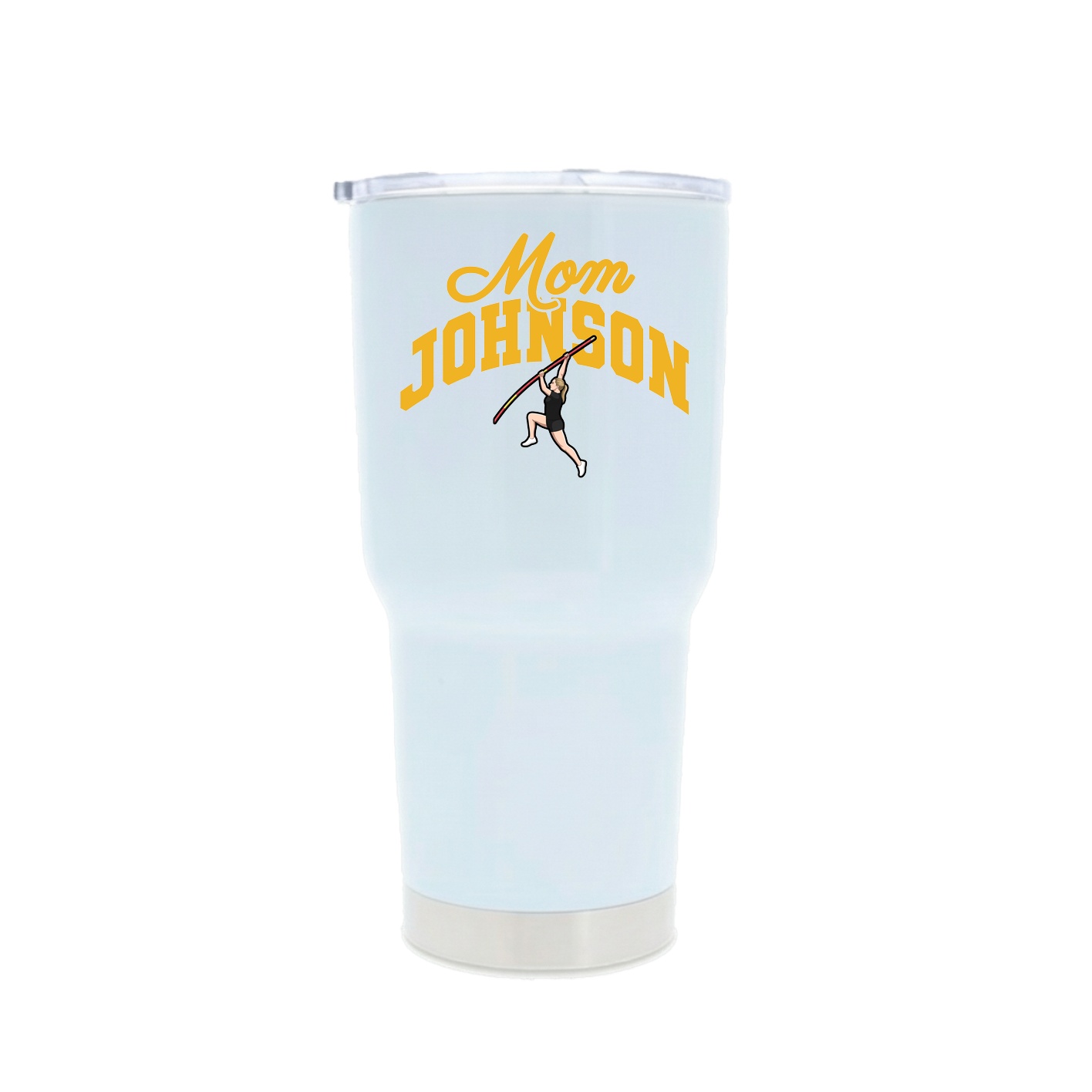 30oz Stainless Steel Tumbler — Mothers Day Arch in White